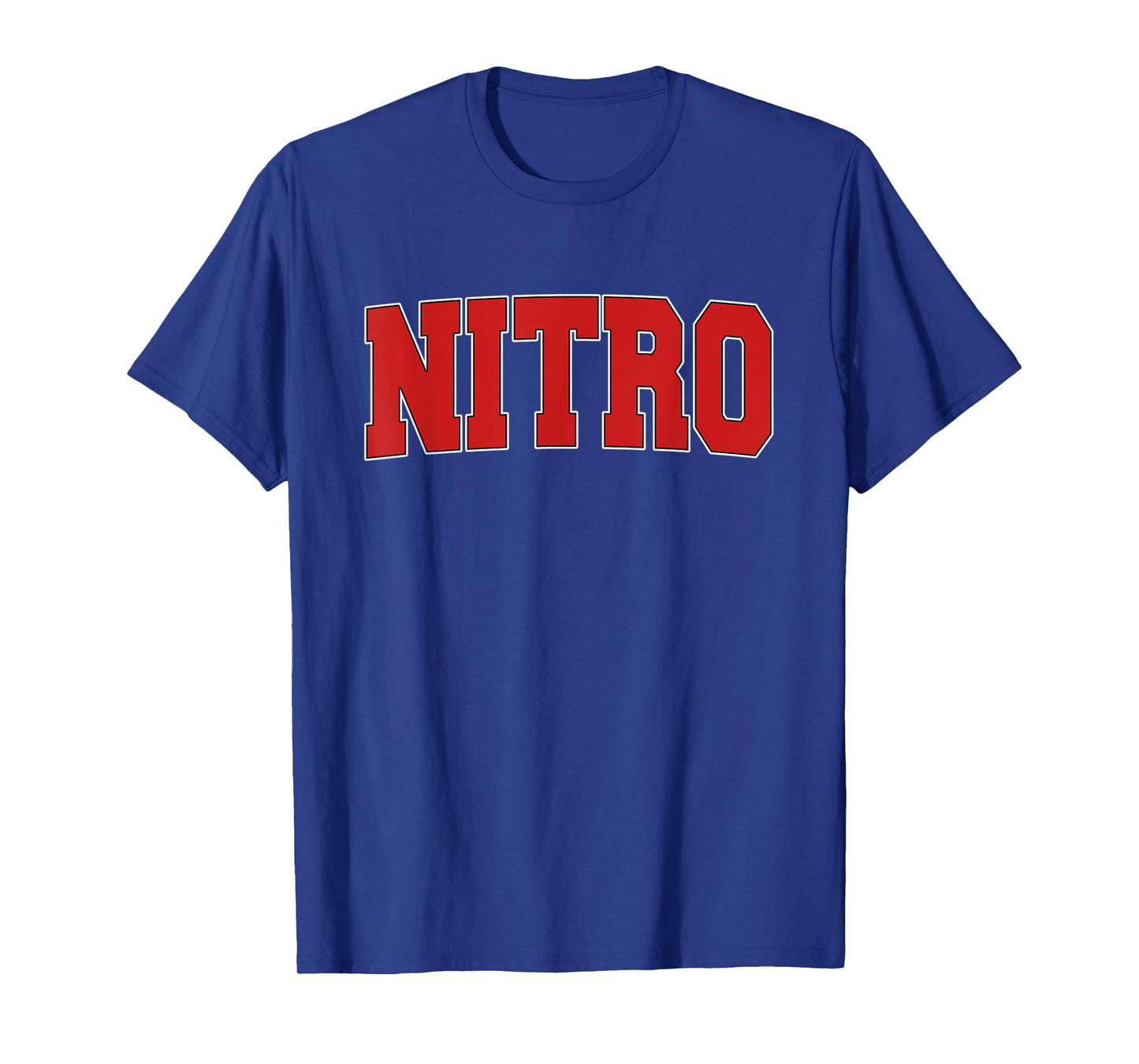 NITRO WV WEST VIRGINIA Varsity Style USA Vintage Sports T-Shirt