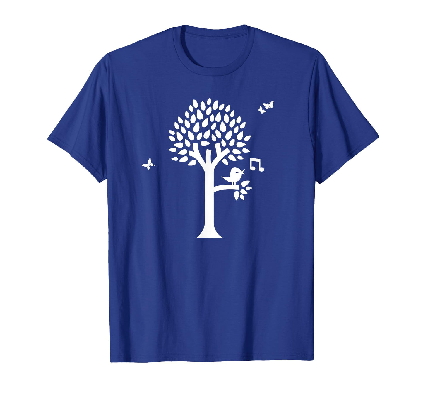 Spring Summer Tree With Songbird And Butterflies T-Shirt