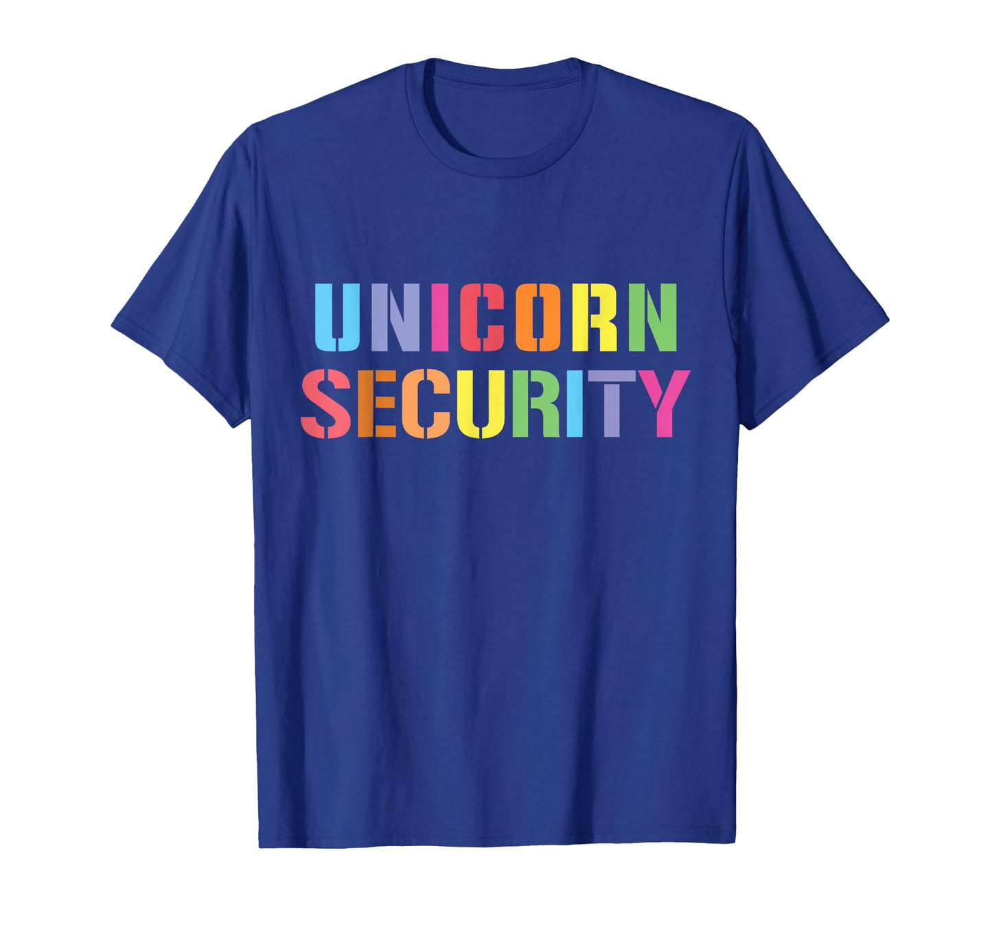 Halloween Dad Mom Daughter Adult Costume, Unicorn Security T-Shirt