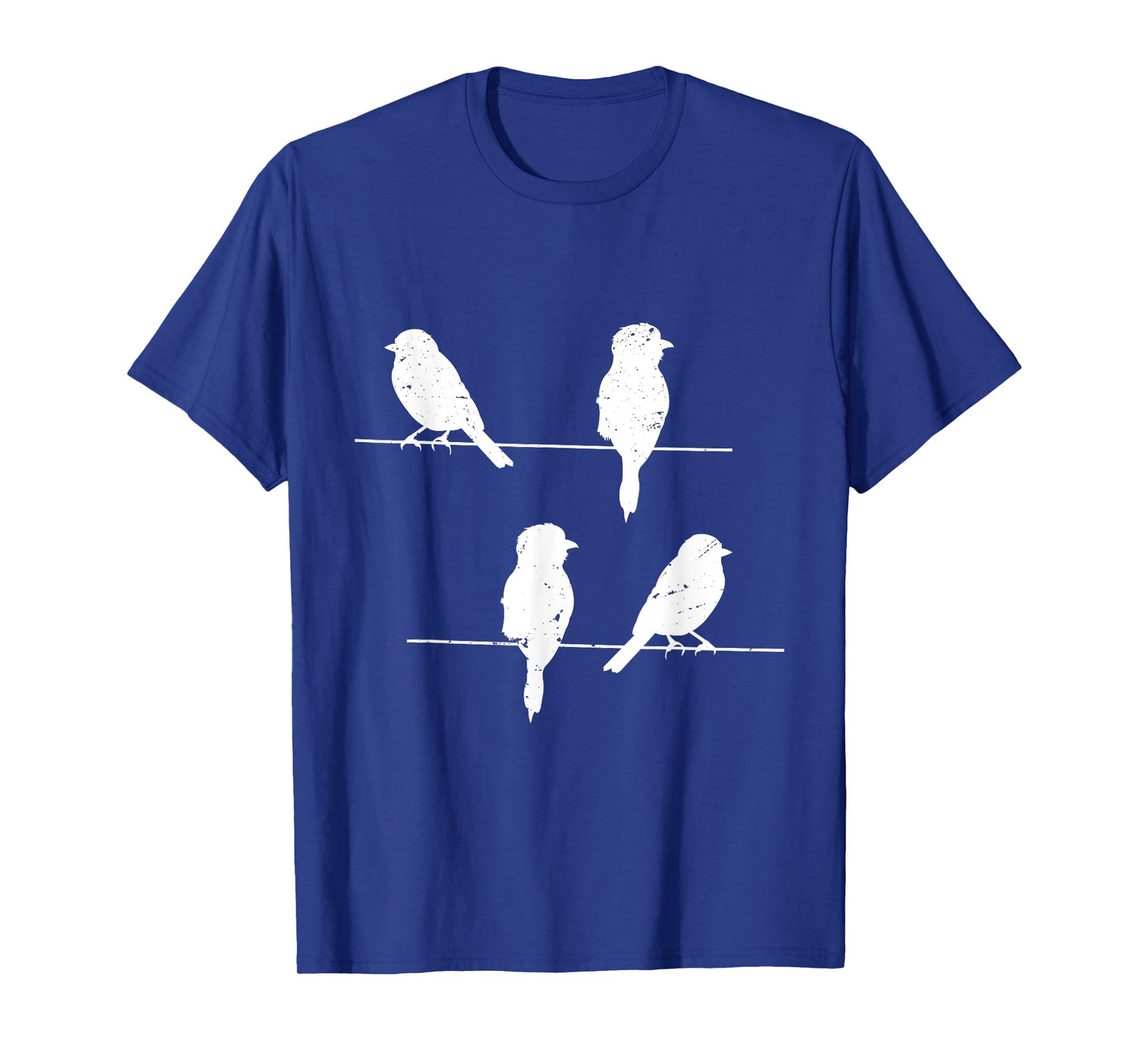 Birds On A Wire Funny and Cute Bird Lover Graphic T-Shirt T-Shirt