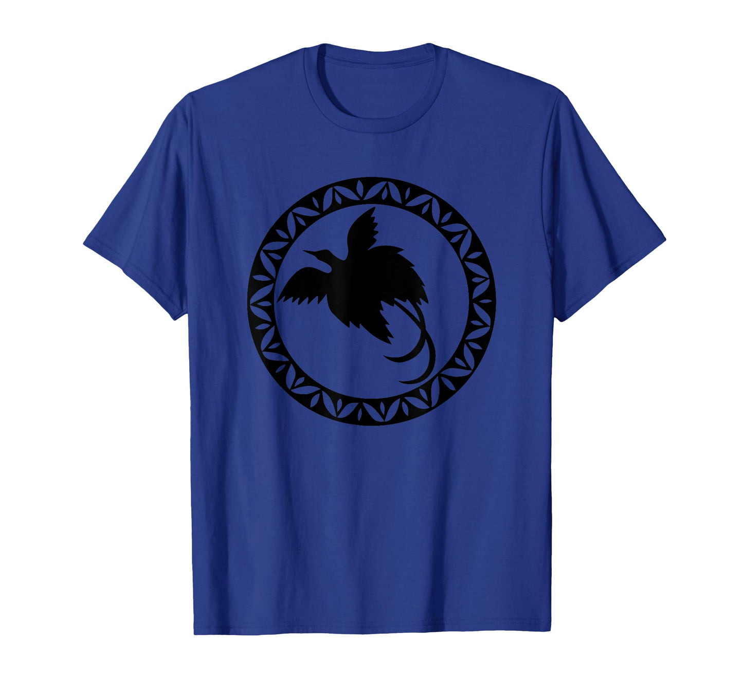 Men - Papua New Guinea Bird Of Paradise in Tribal Circle T-Shirt