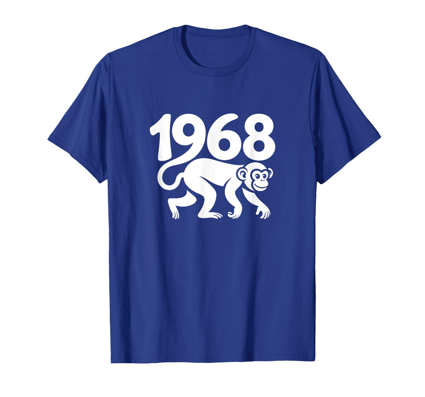 1968 Monkey - Chinese Zodiac Year Personalized Word Art T-Shirt