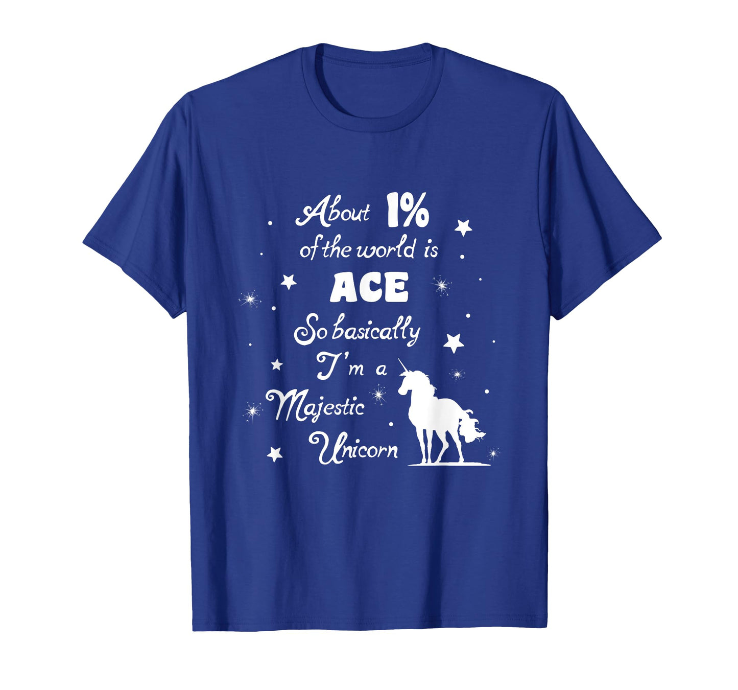 Ace Majestic Unicorn tshirt Asexuality Asexual pride t-shirt T-Shirt