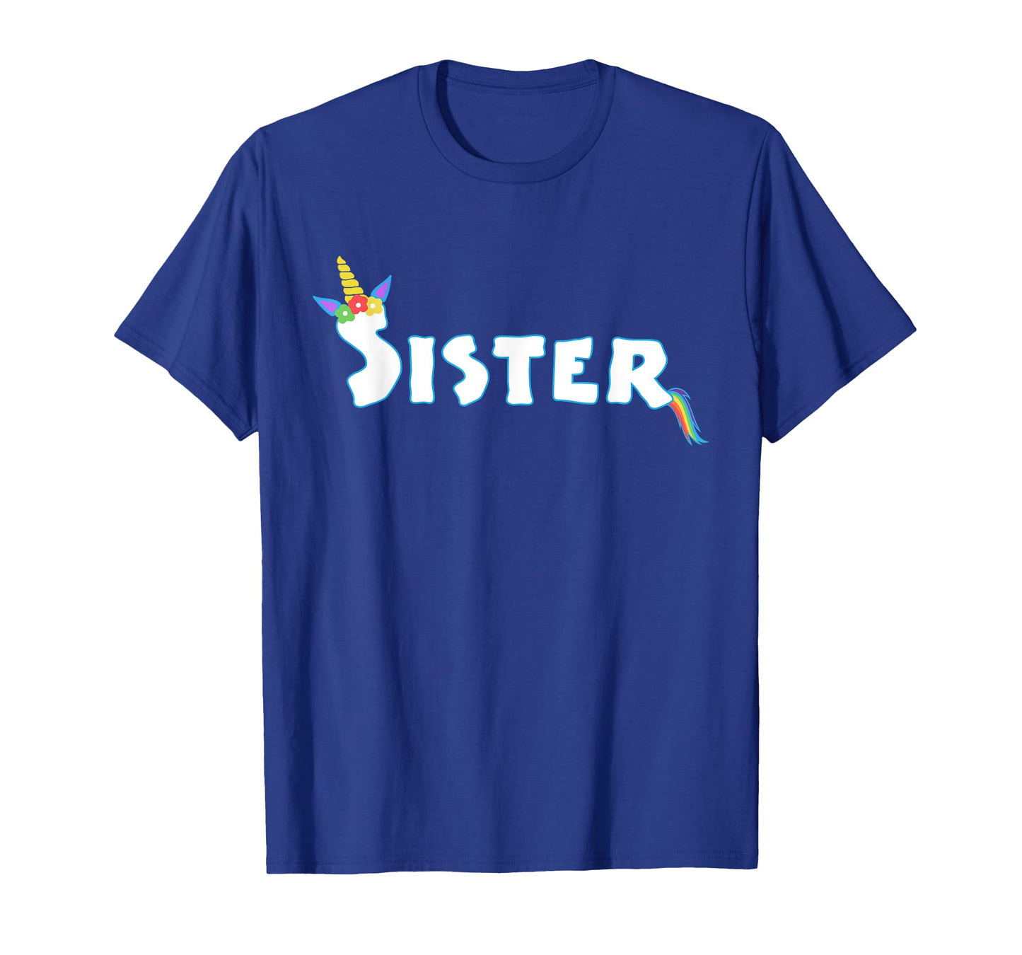 Unicorn Birthday Girl Funny Sister Sis Family T-Shirt
