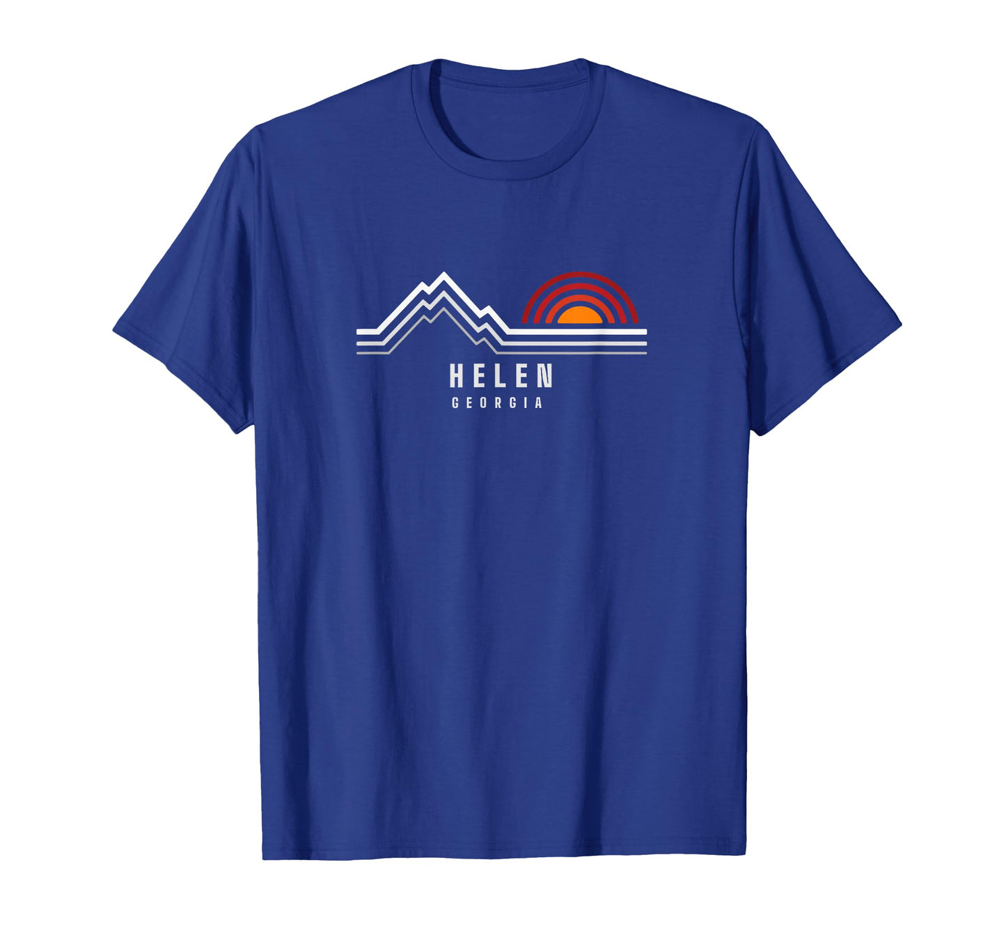 Helen Ga mountains Women's Mountain Sunset Graphic T-Shirt, Black, Small, Short Sleeve, Crew Neck, Classic Fit, Unisex