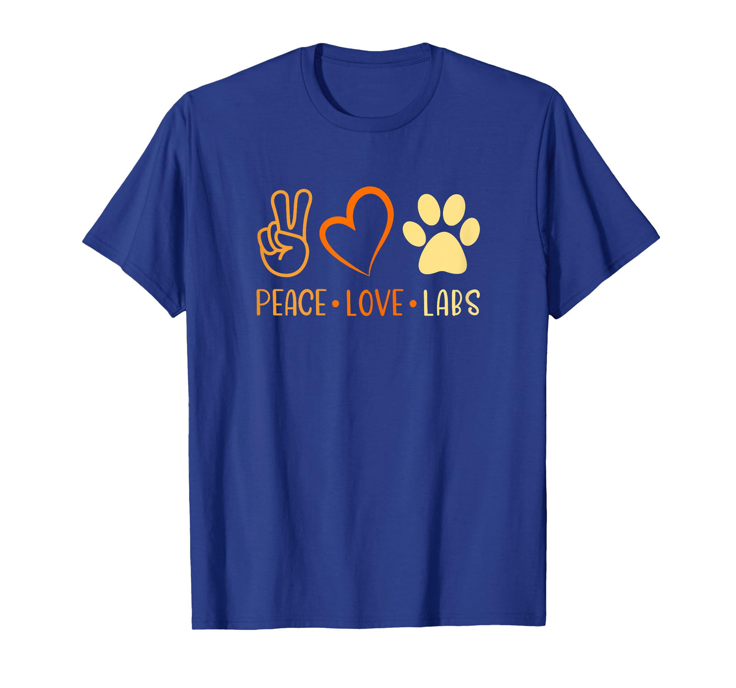 Peace Love Yellow Labs Labrador Lab Mom Fall Autumn T-Shirt