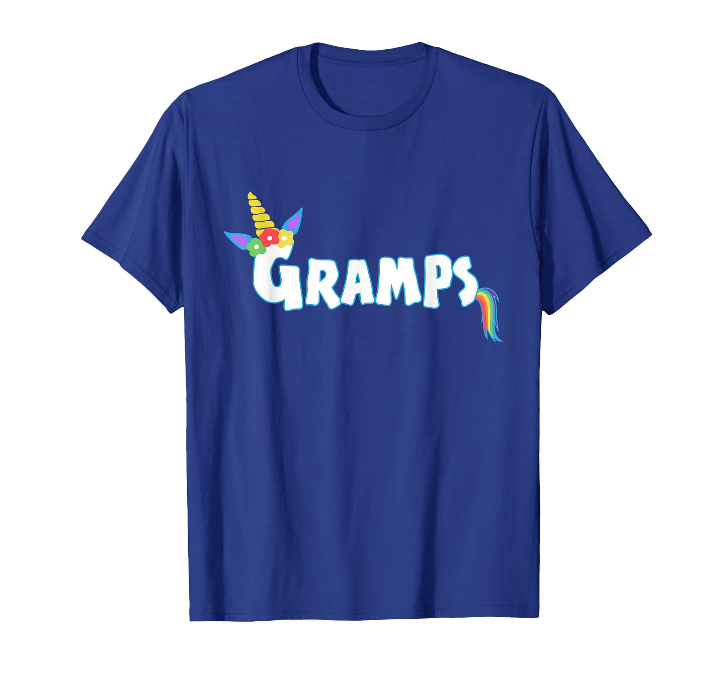 Unicorn Birthday Girl Gramps Grandpa Fathers T-Shirt