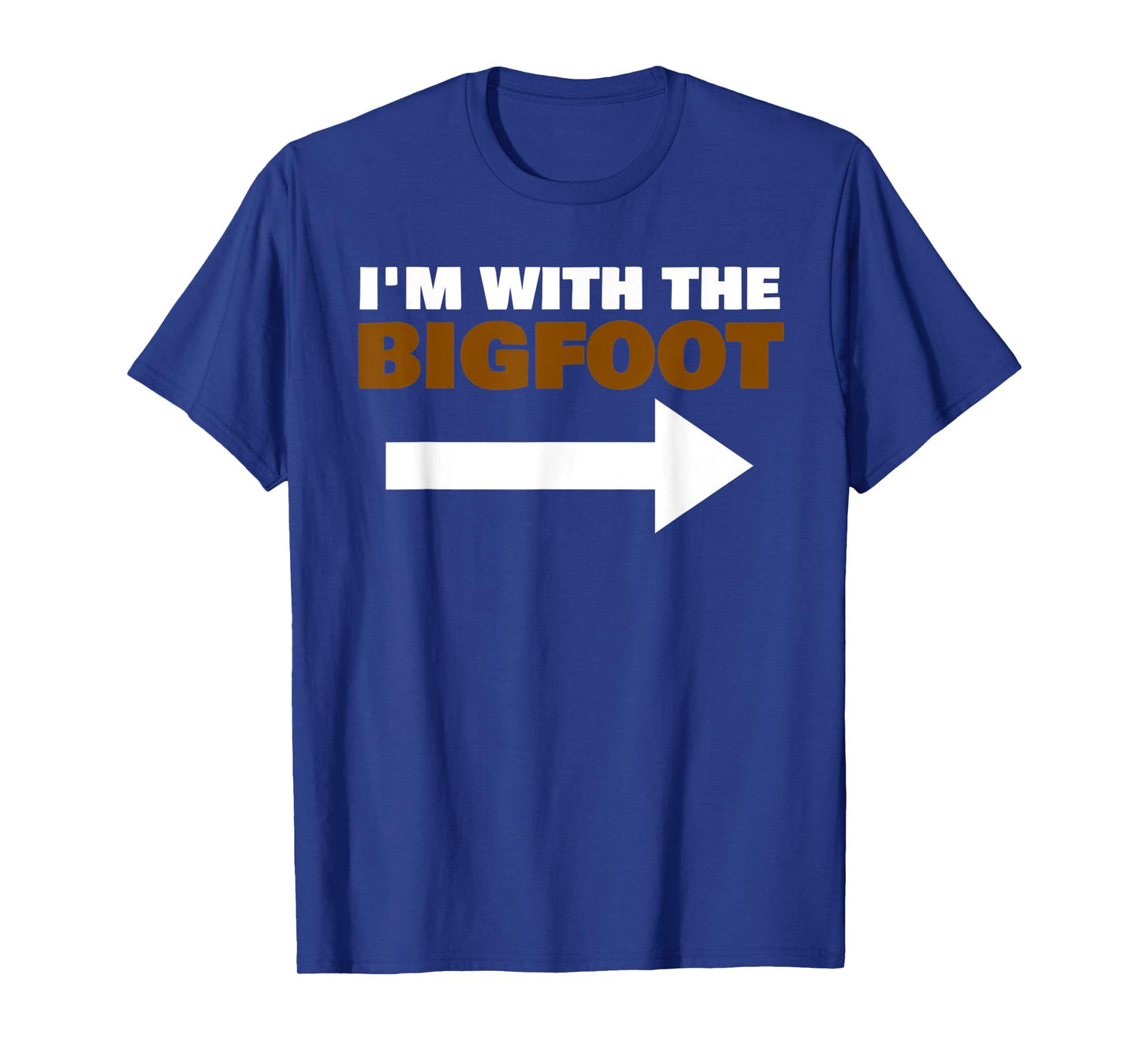 I'm With The Bigfoot Fun Matching Halloween Couple Costume T-Shirt