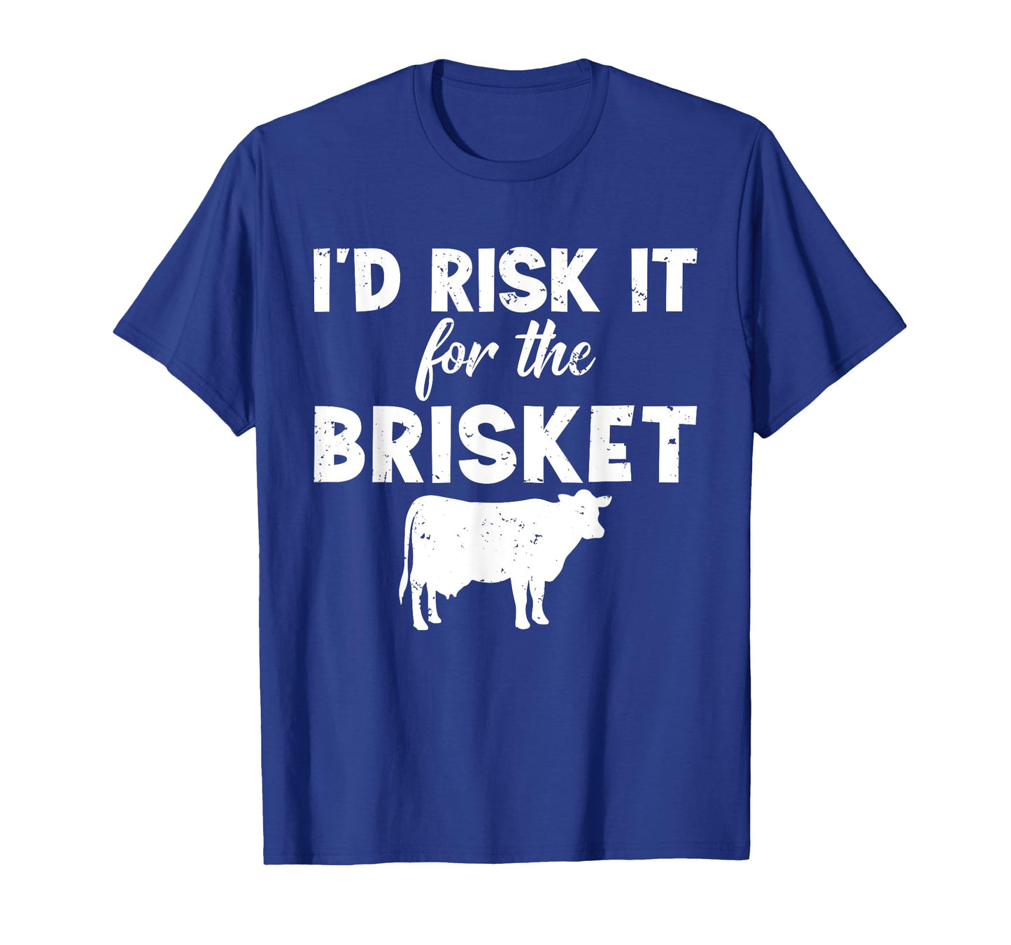 Funny Vintage Smoke Brisket Id Risk it For the Brisket T-Shirt
