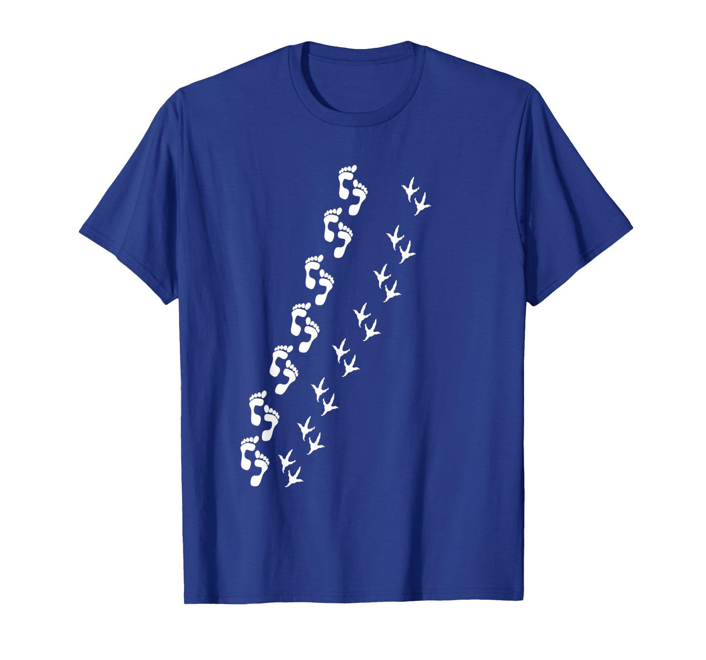 Farm Bird Chicken Footprint Human Footprint Human Chicken T-Shirt