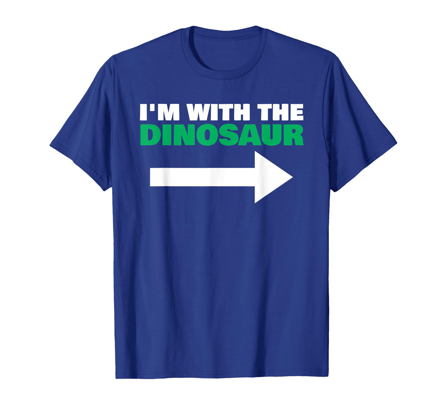 I'm With The Dinosaur Fun Matching Halloween Couple Costume T-Shirt