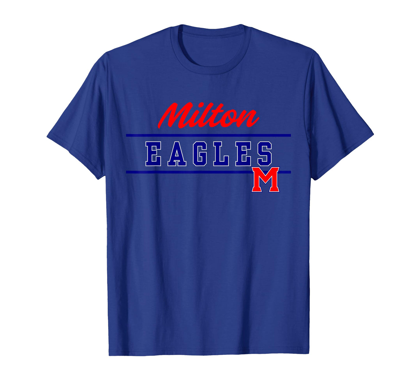 Milton High School Eagles Lined Up T-Shirt