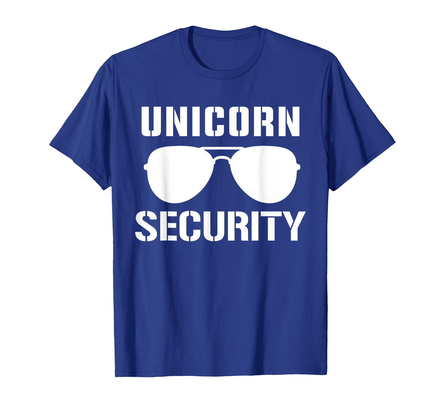 Halloween Dad Mom Daughter Adult Costume, Unicorn Security T-Shirt