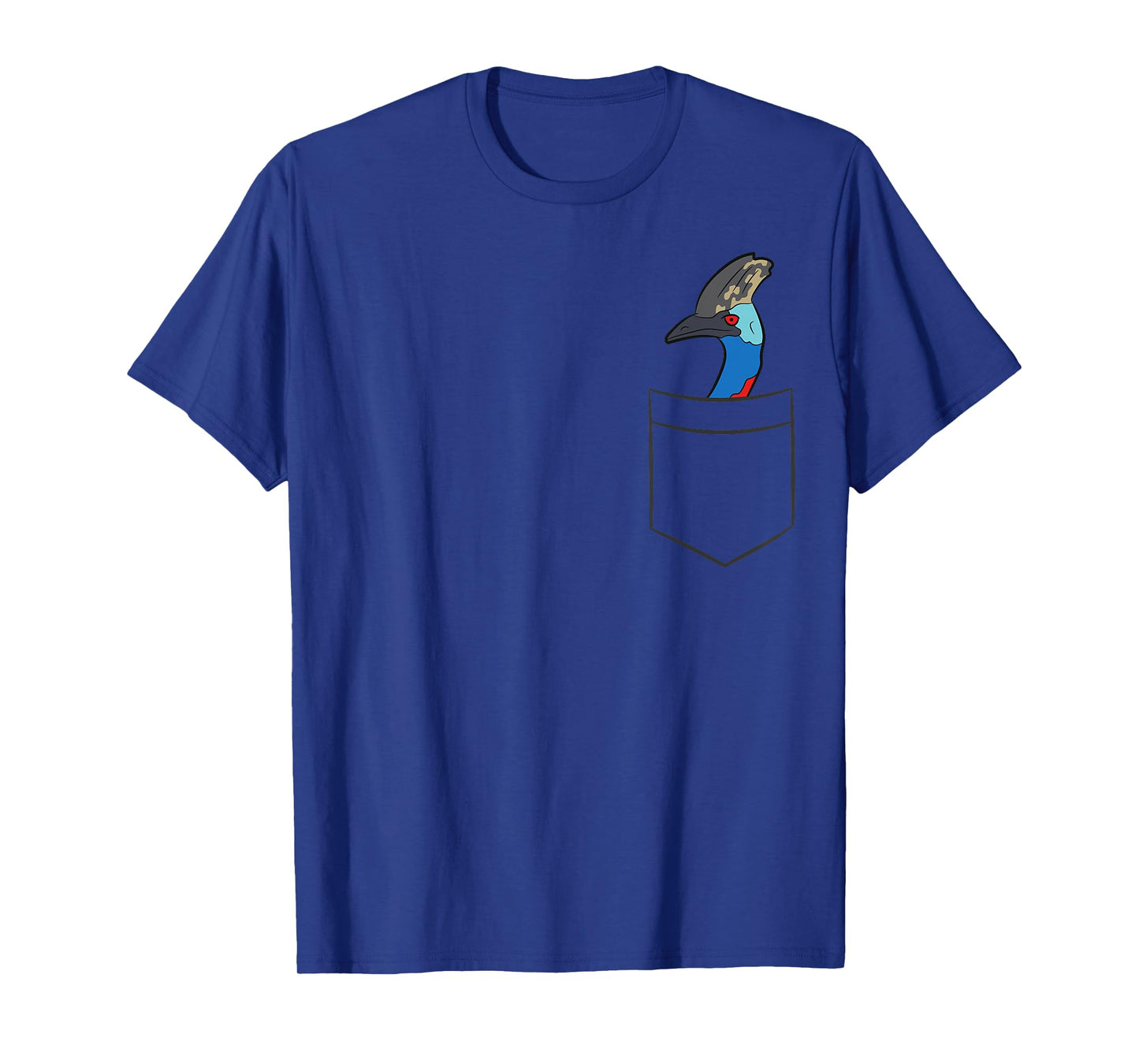 Cassowary In a Pocket Cute Pocket Cassowary Bird T-Shirt