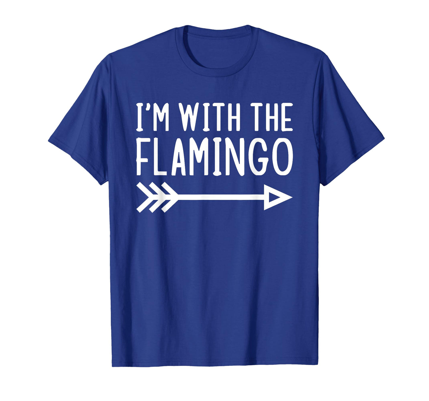 I'm With The Flamingo Funny Matching Lazy Halloween Costume T-Shirt