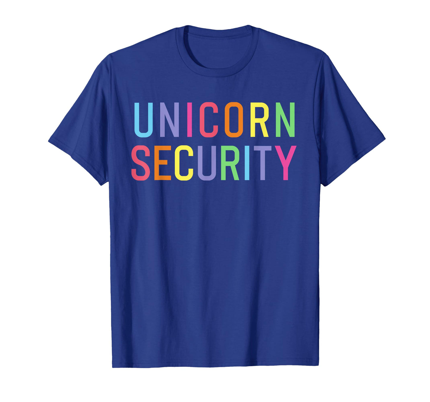 Unicorn Security Mom Daughter Dad Adult Themed Party Family T-Shirt