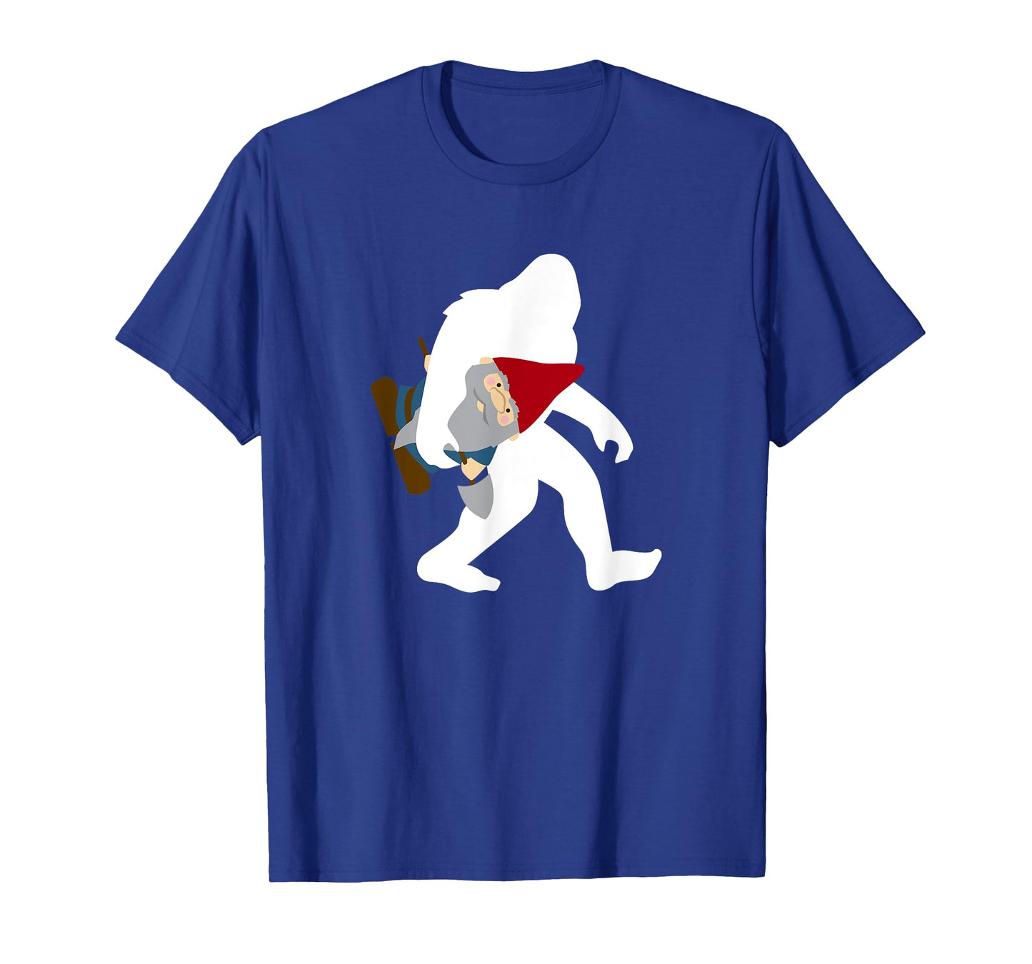Bigfoot Carrying Gnome Funny Cute Sasquatch Gift T-Shirt