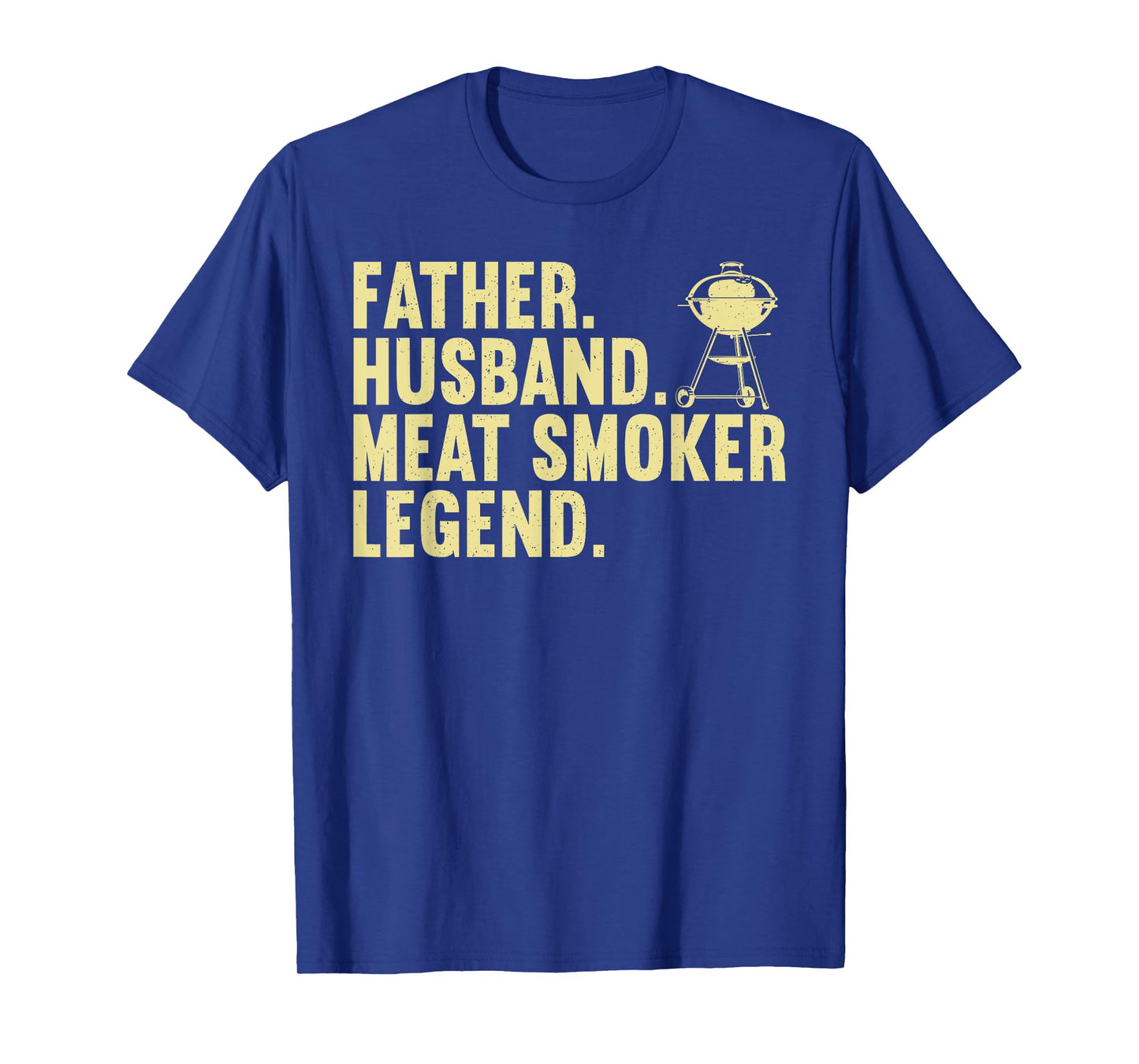 Cool Meat Smoking Art For Father Husband BBQ Meat Griller T-Shirt