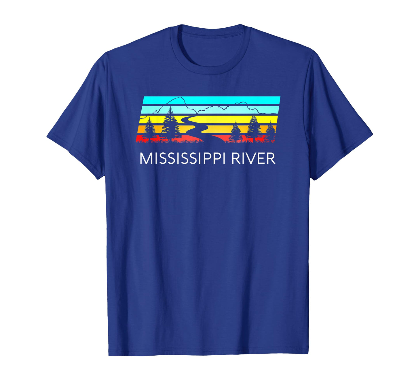 Mississippi River Retro Vintage Delta Louisiana Lake Itasca T-Shirt