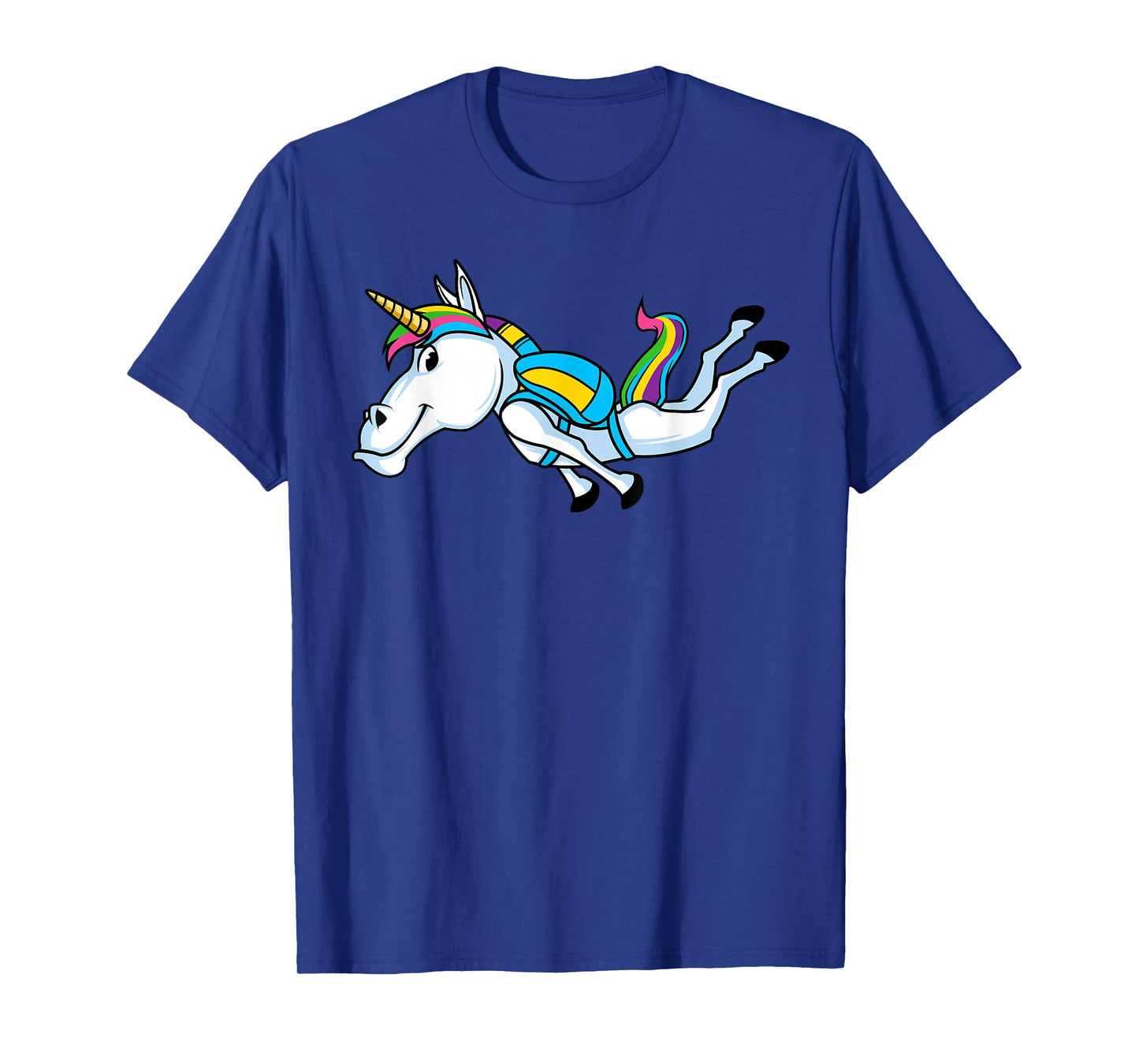 Funny Unicorn Sports Skydiving Magical Parachuting Skydiver T-Shirt