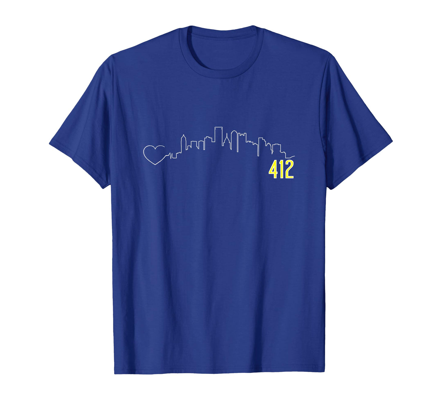 Pittsburgh Skyline 412 Love T-shirt T-Shirt