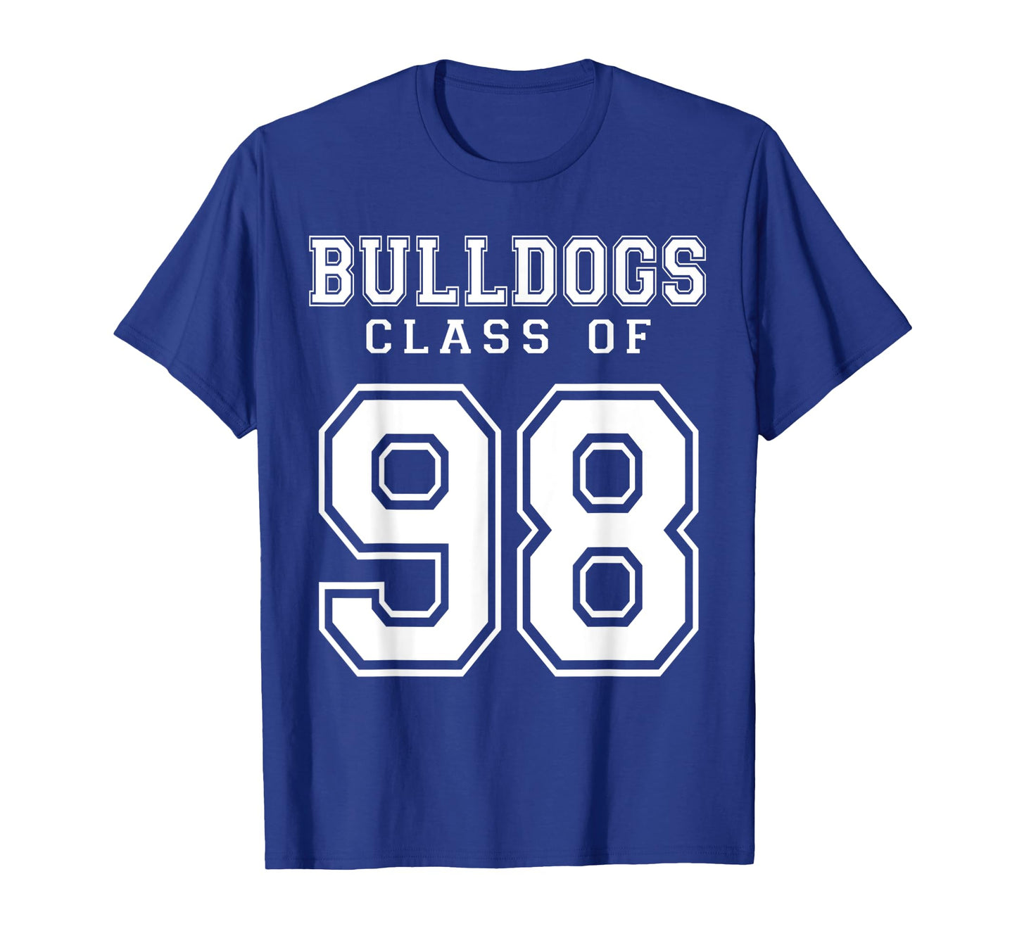 Class Of 1998 Bulldogs Custom Graduation Senior Personalized T-Shirt