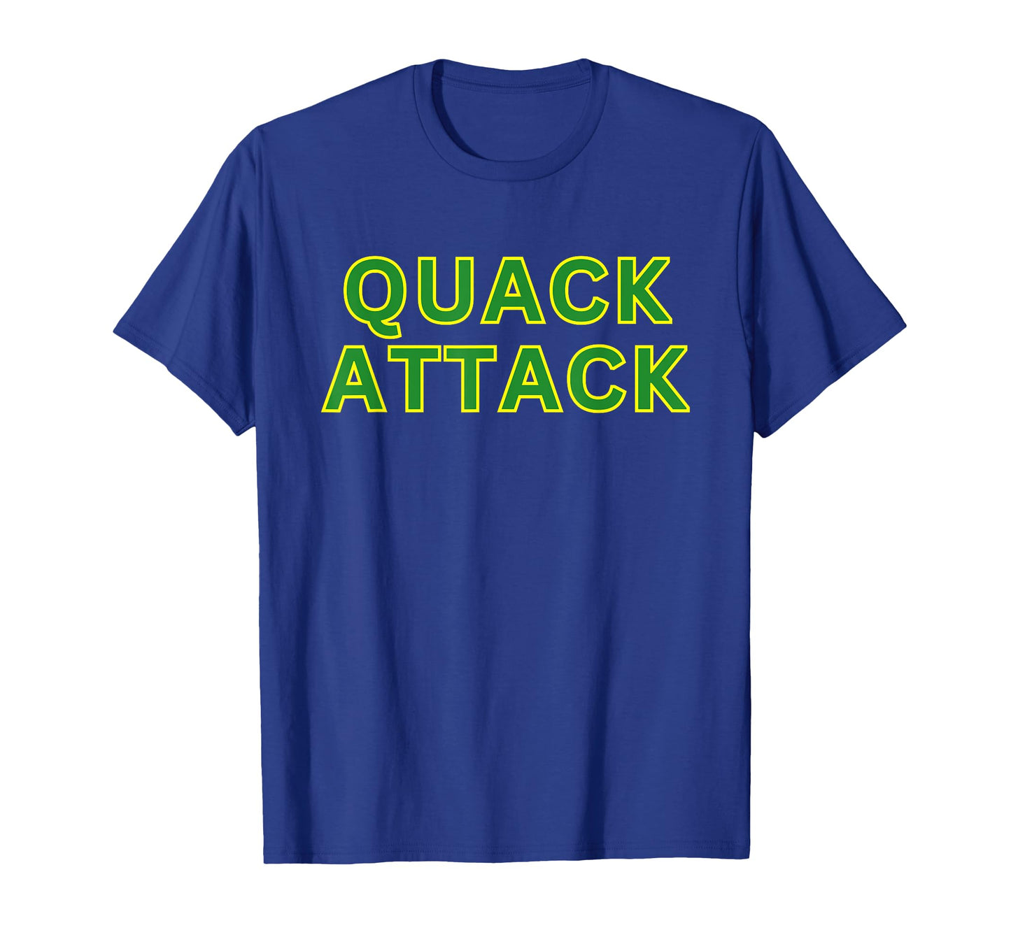Quack Attack Fear the Duck Green Yellow Bold T-Shirt