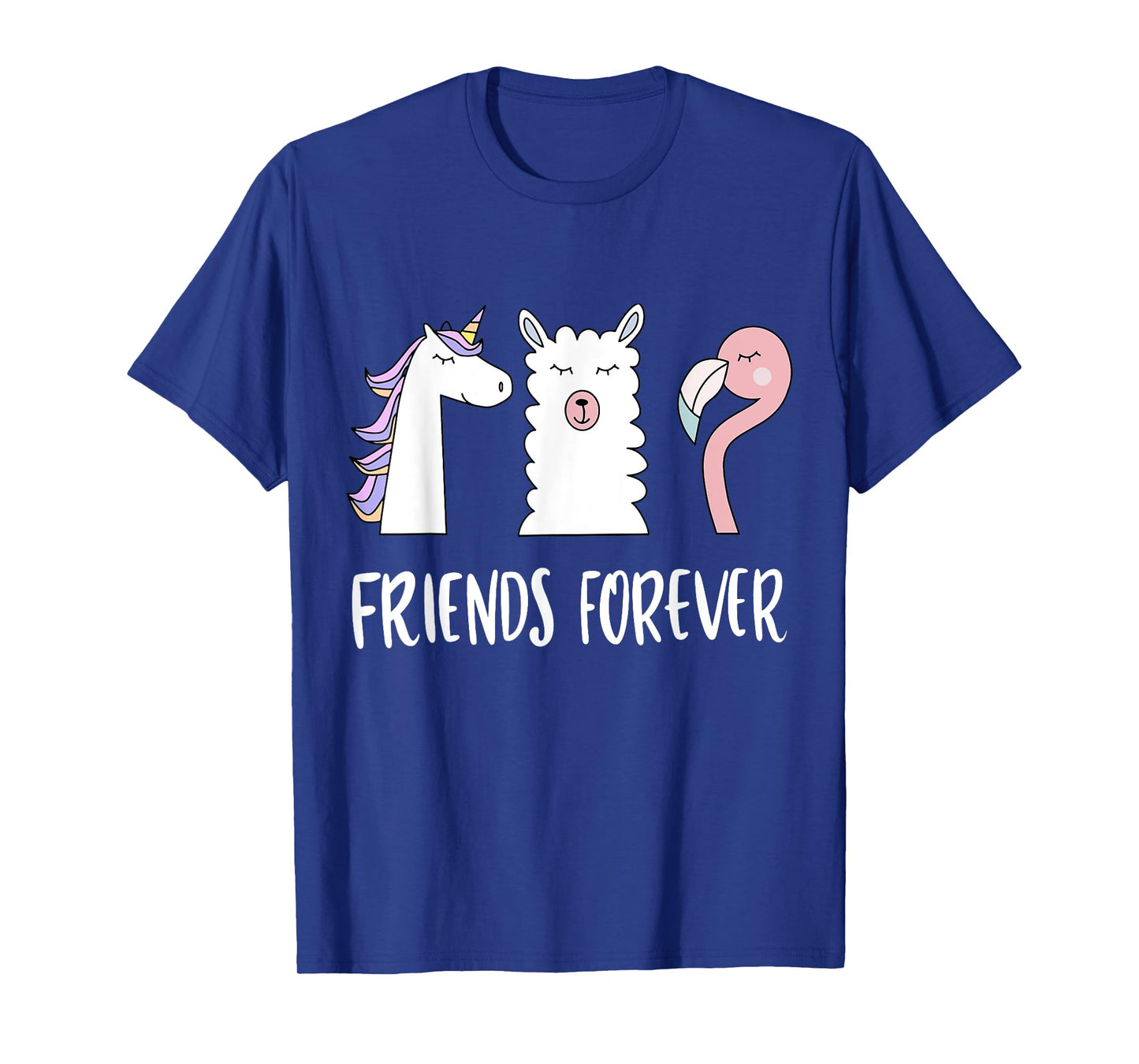 Funny Friends Forever - Llama Unicorn Flamingo T-Shirt
