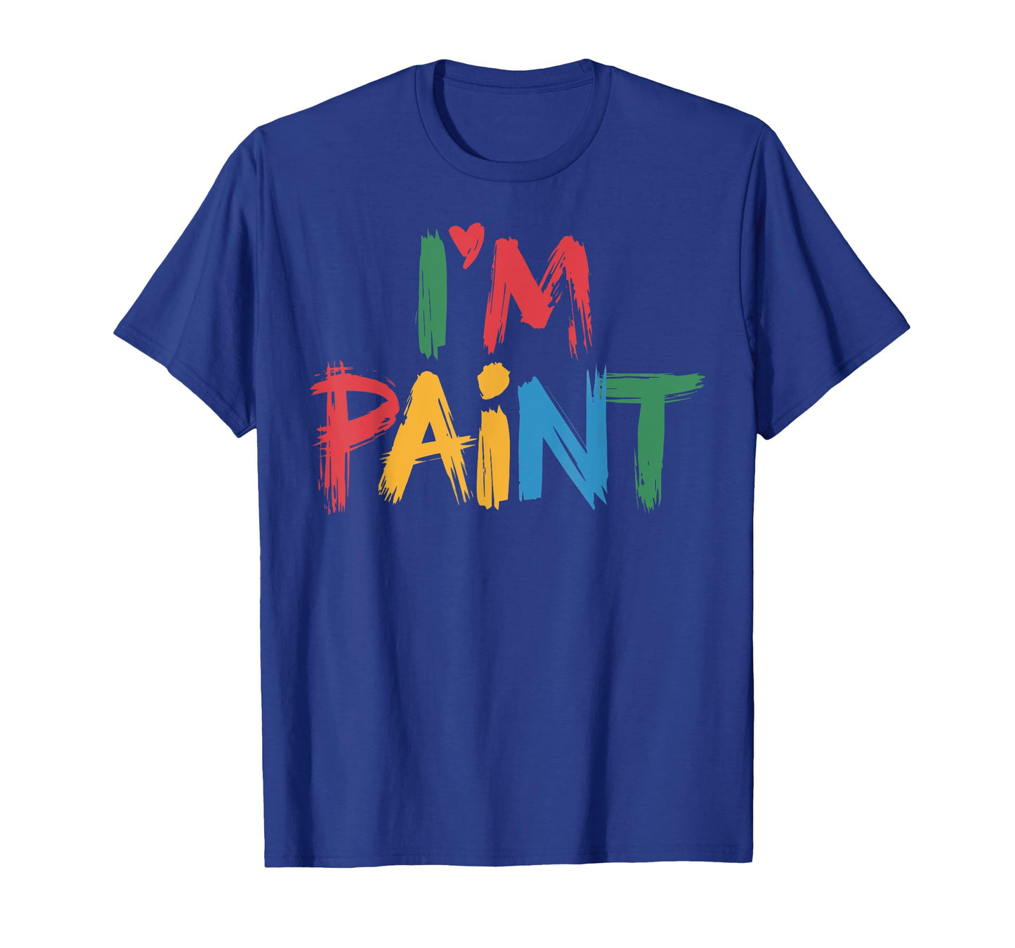 I Heart Love To Finger Paint I'm Paint Cute Couple Valentine T-Shirt