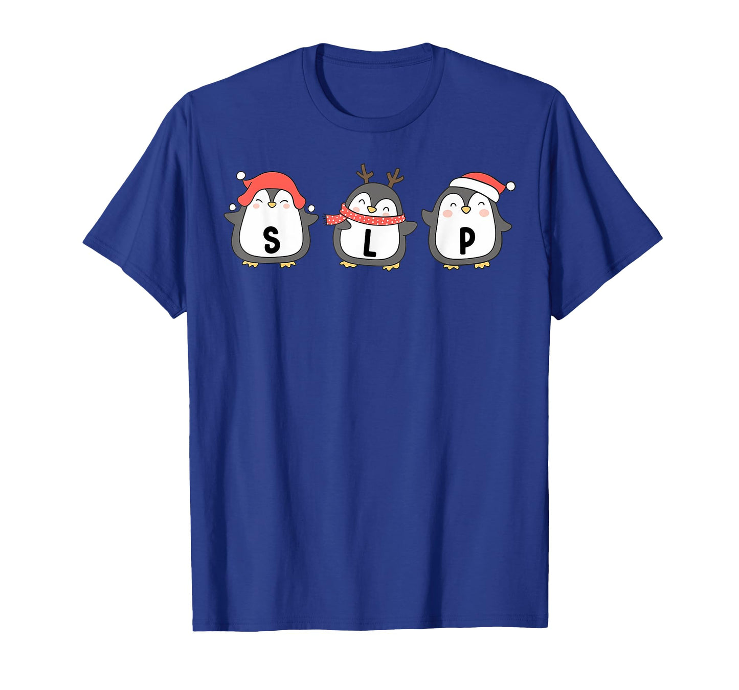 Cute Penguins SLP Christmas Speech Language Pathologist T-Shirt