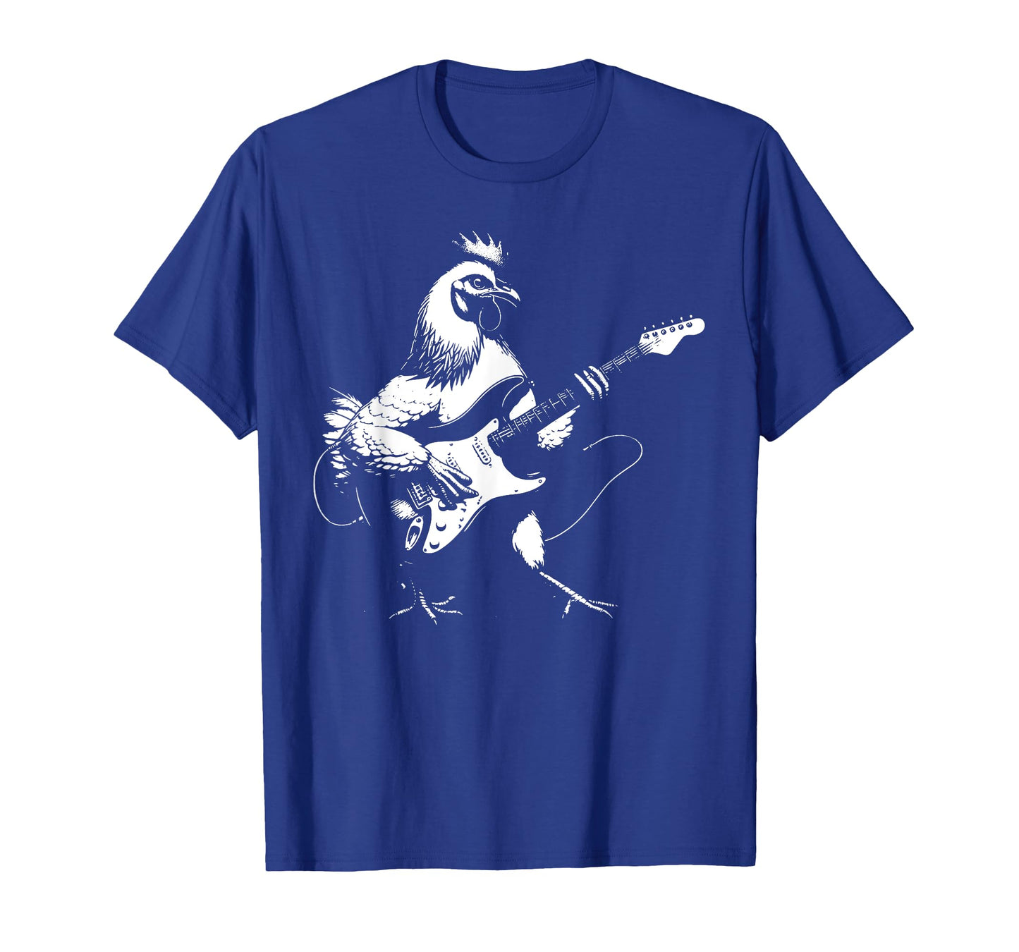 Chicken Playing Bass Guitar Shirt Men Animal Playing Guitar T-Shirt