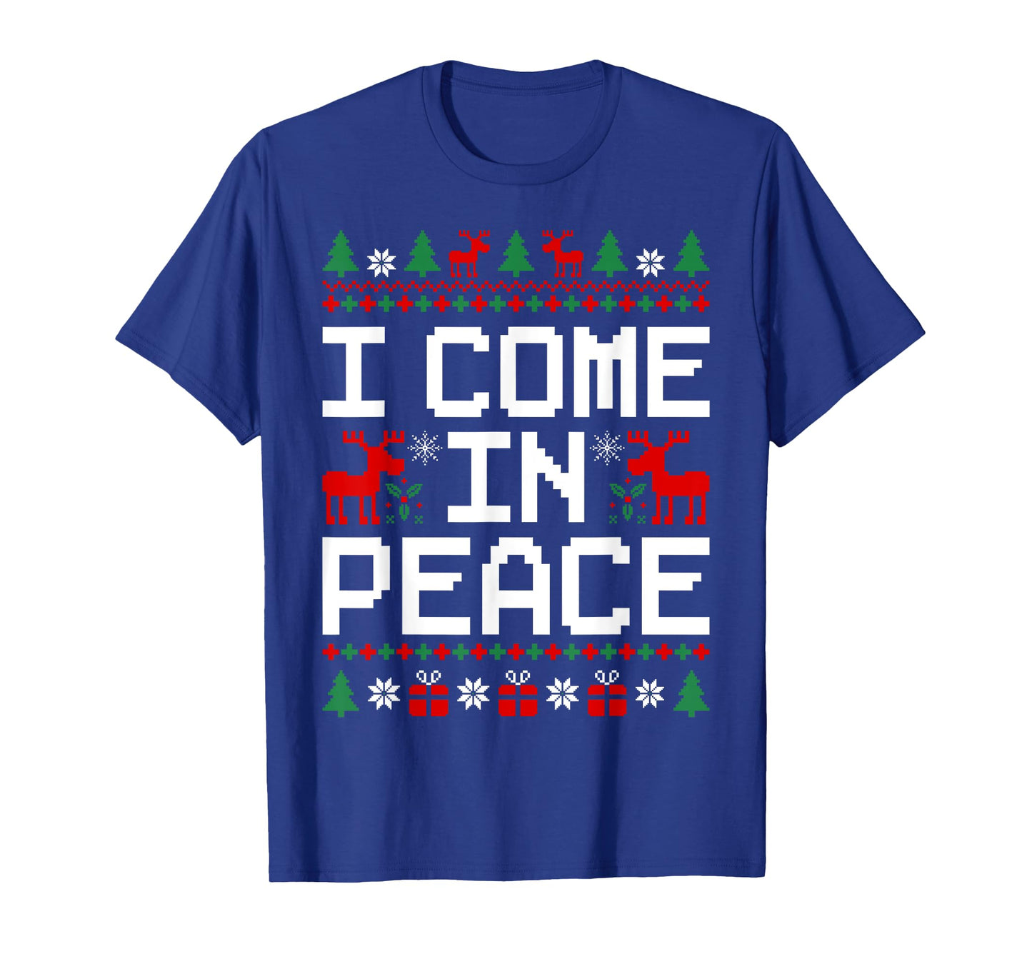 Couples Ugly Christmas Sweaters I'm Peace I Come In Peace T-Shirt