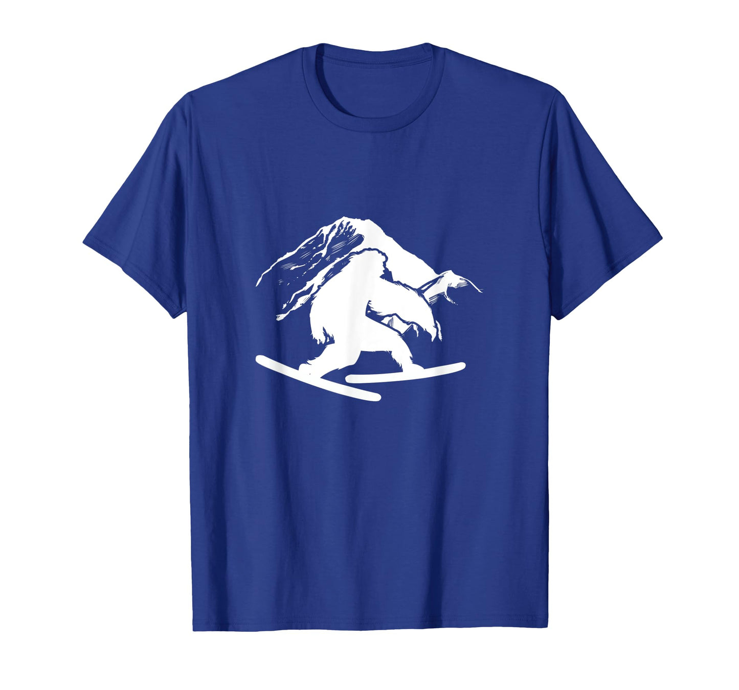Skiing Bigfoot Mountain Sasquatch Ski Skier T-Shirt