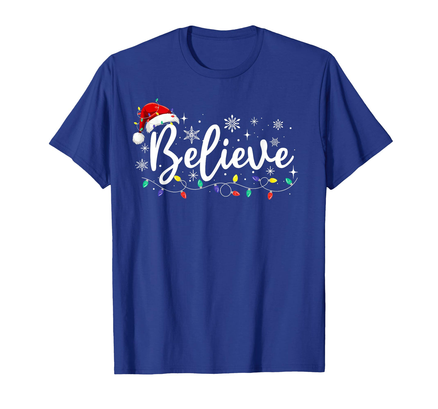 Christmas Shirt - Believe Santa Claus Believe Christmas Kids T-Shirt