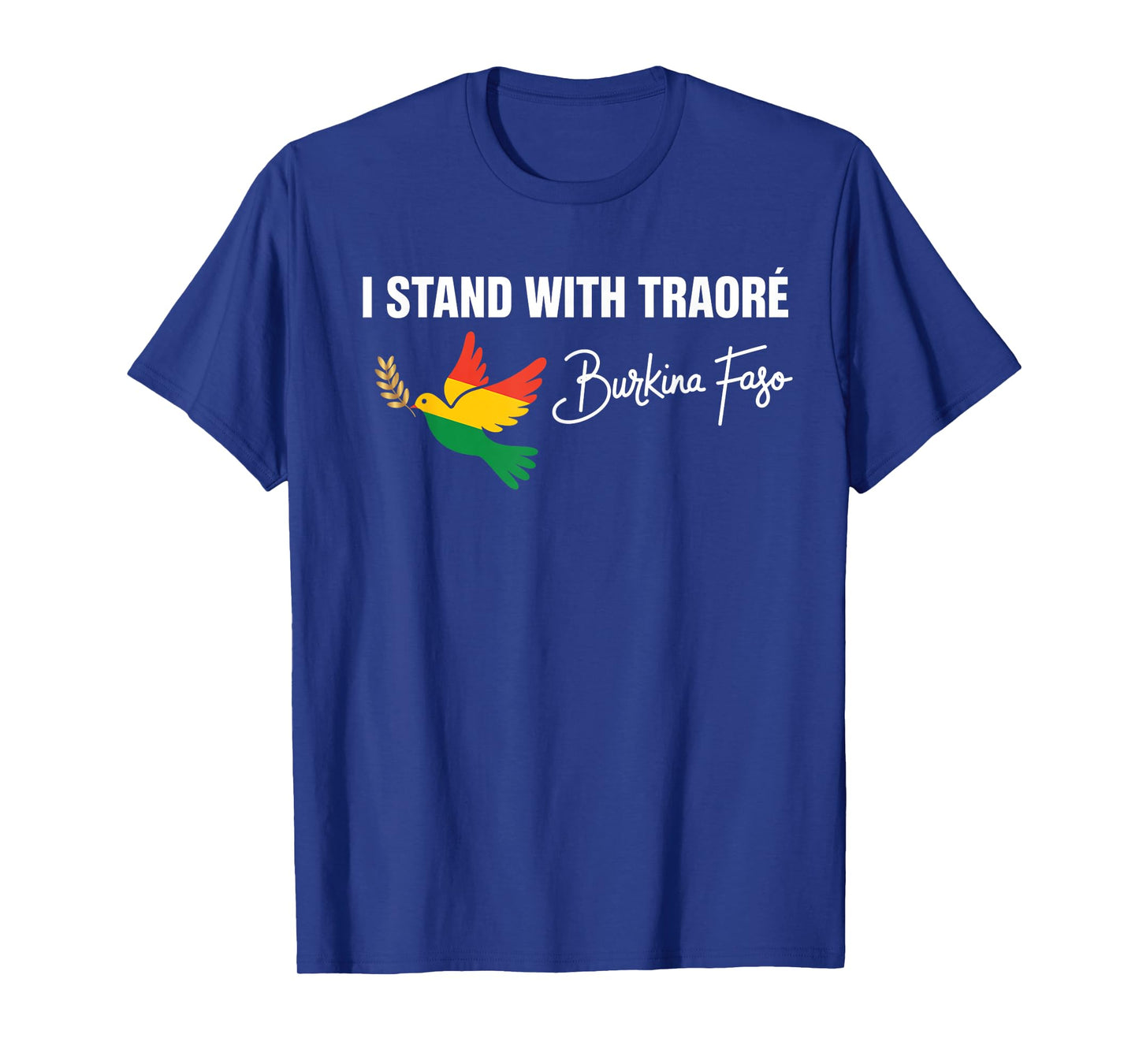 I Stand With Burkina Faso-Ibrahim Traoré Retro Bird T-Shirt