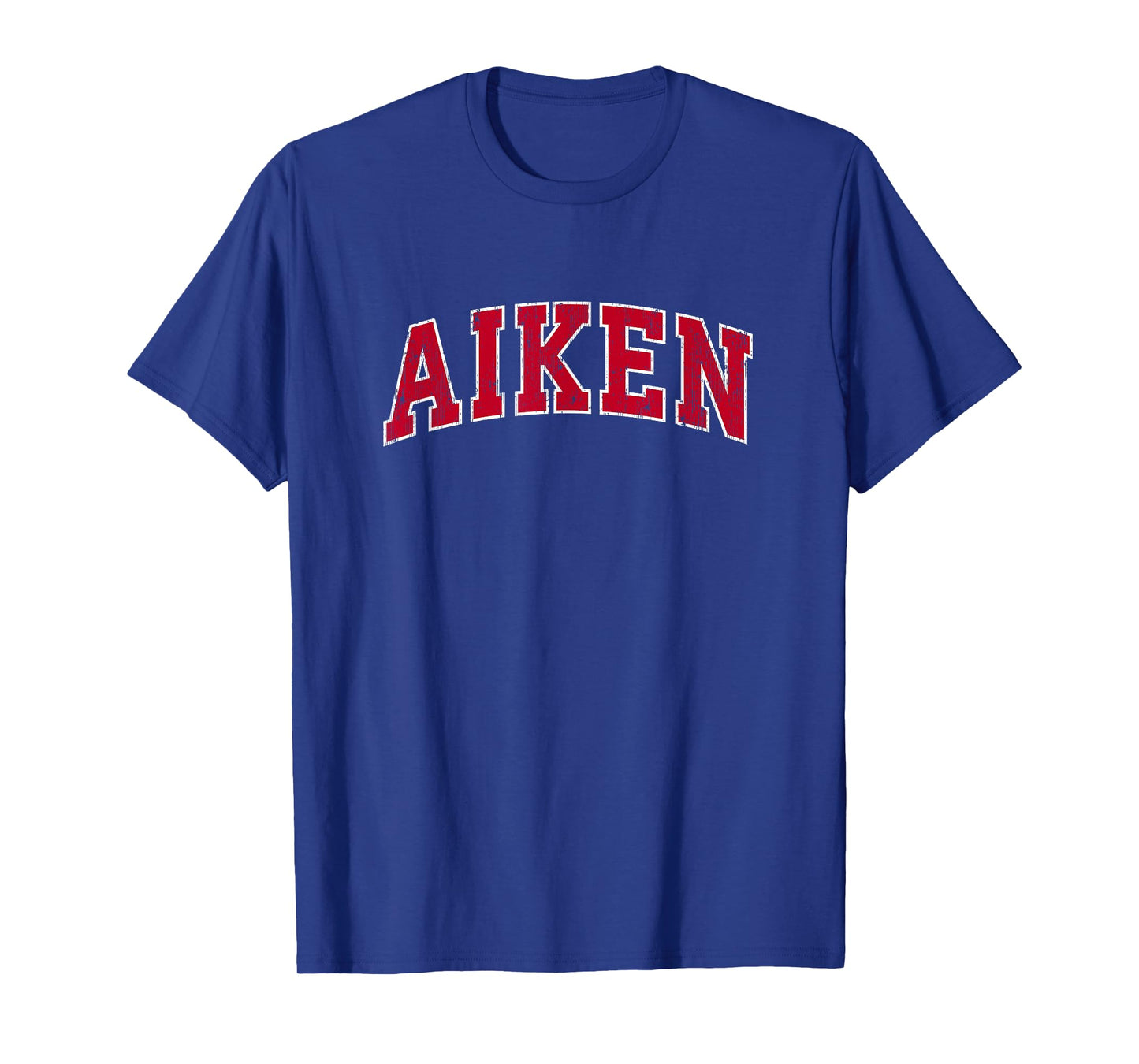 Aiken South Carolina SC Vintage Sports Design Red Design T-Shirt