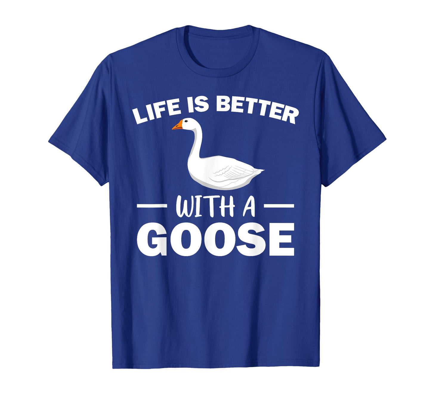 Cute Goose Design For Men Women Toddler Grey White Goose Fan T-Shirt