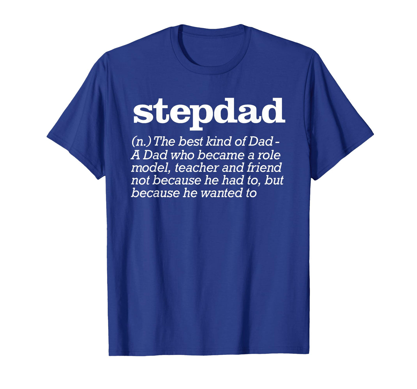 Funny Stepdad Gift Apparel - Men's Black Stepdad Definition T-Shirt - Small - Short Sleeve - Casual - Father's Day, Birthday