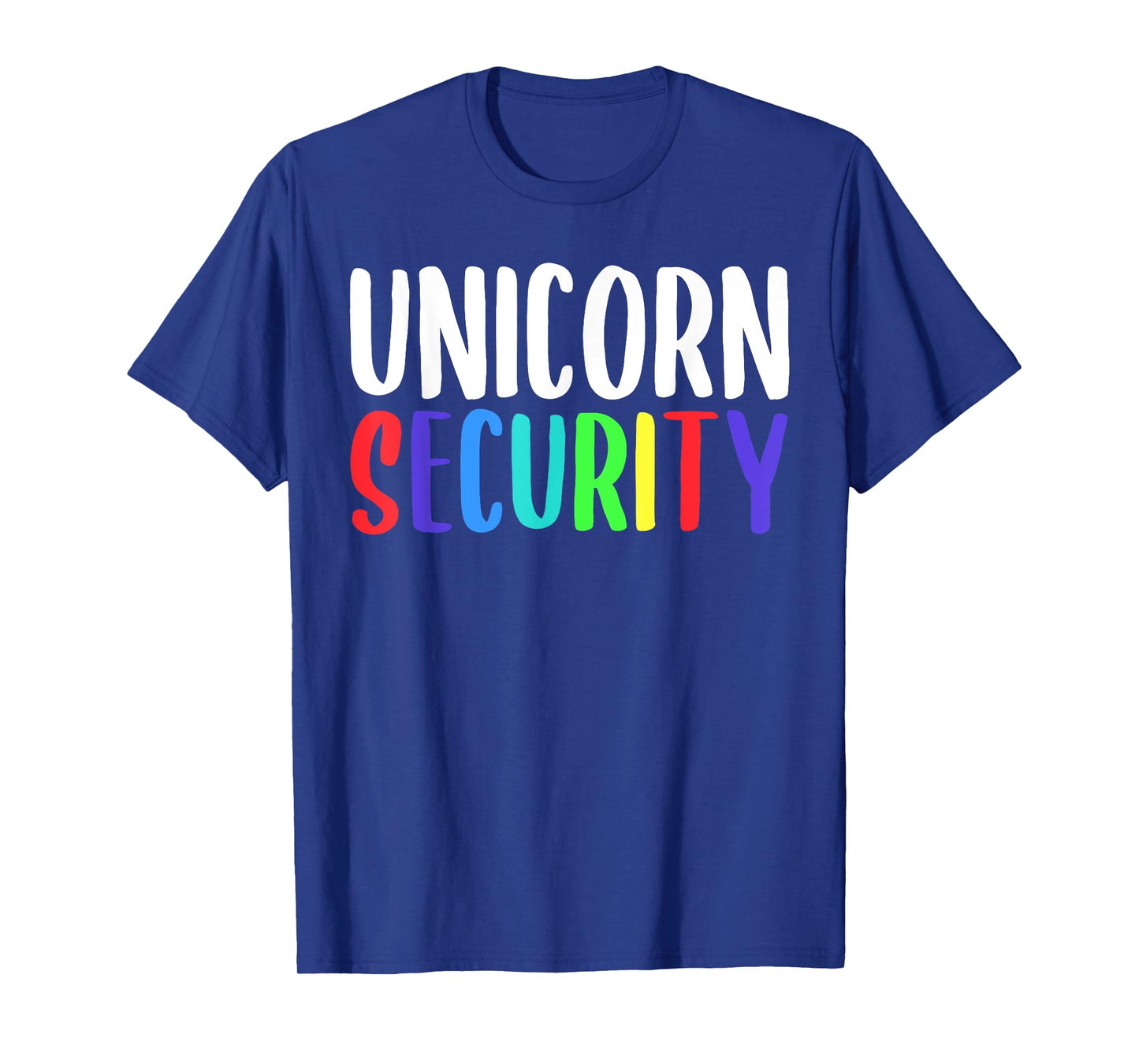 Unicorn Security Rainbow Halloween Costume T-Shirt
