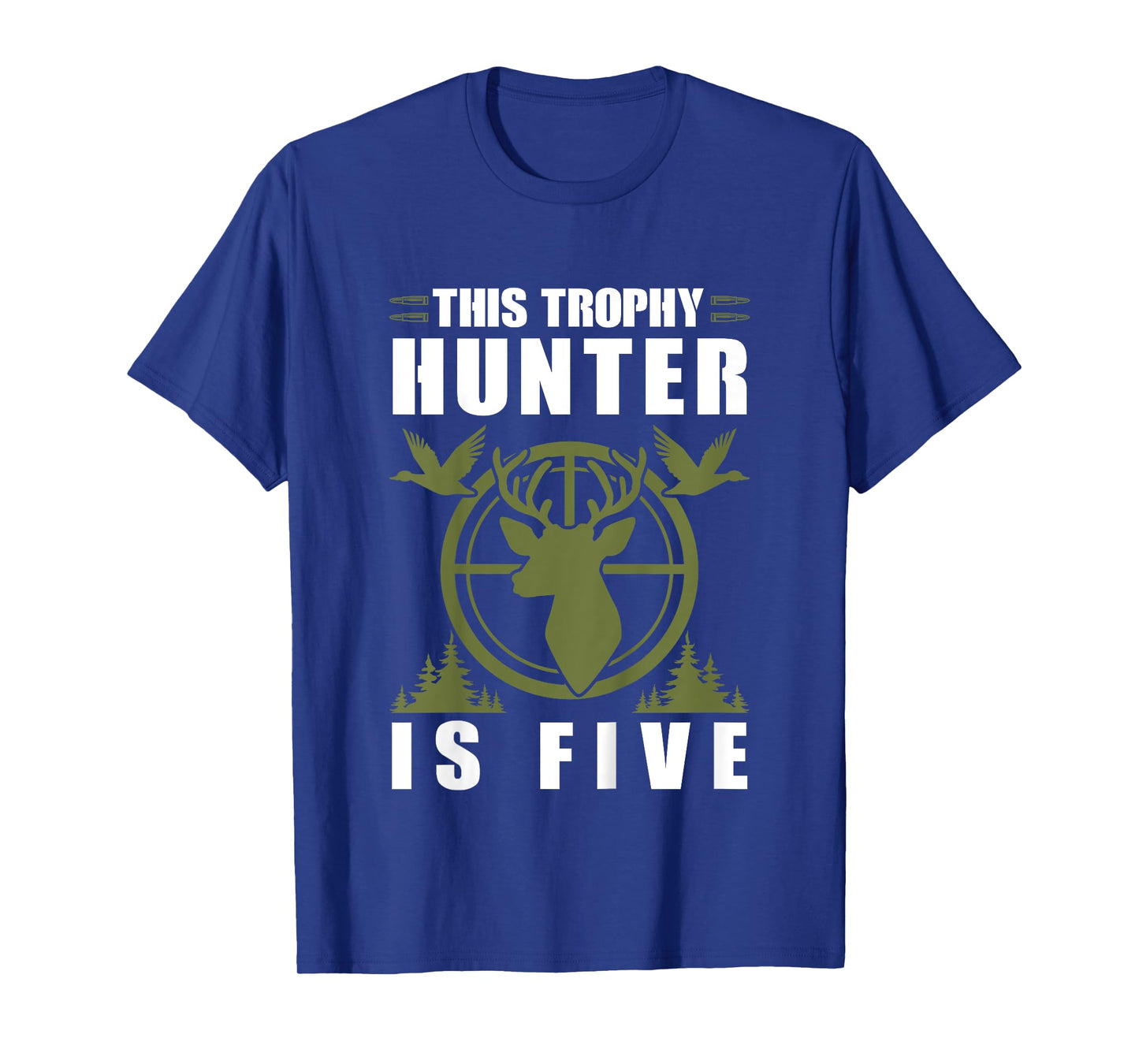 Trophy Hunter Is 5 Years Old Birthday 5th Birthday Squad Kid T-Shirt