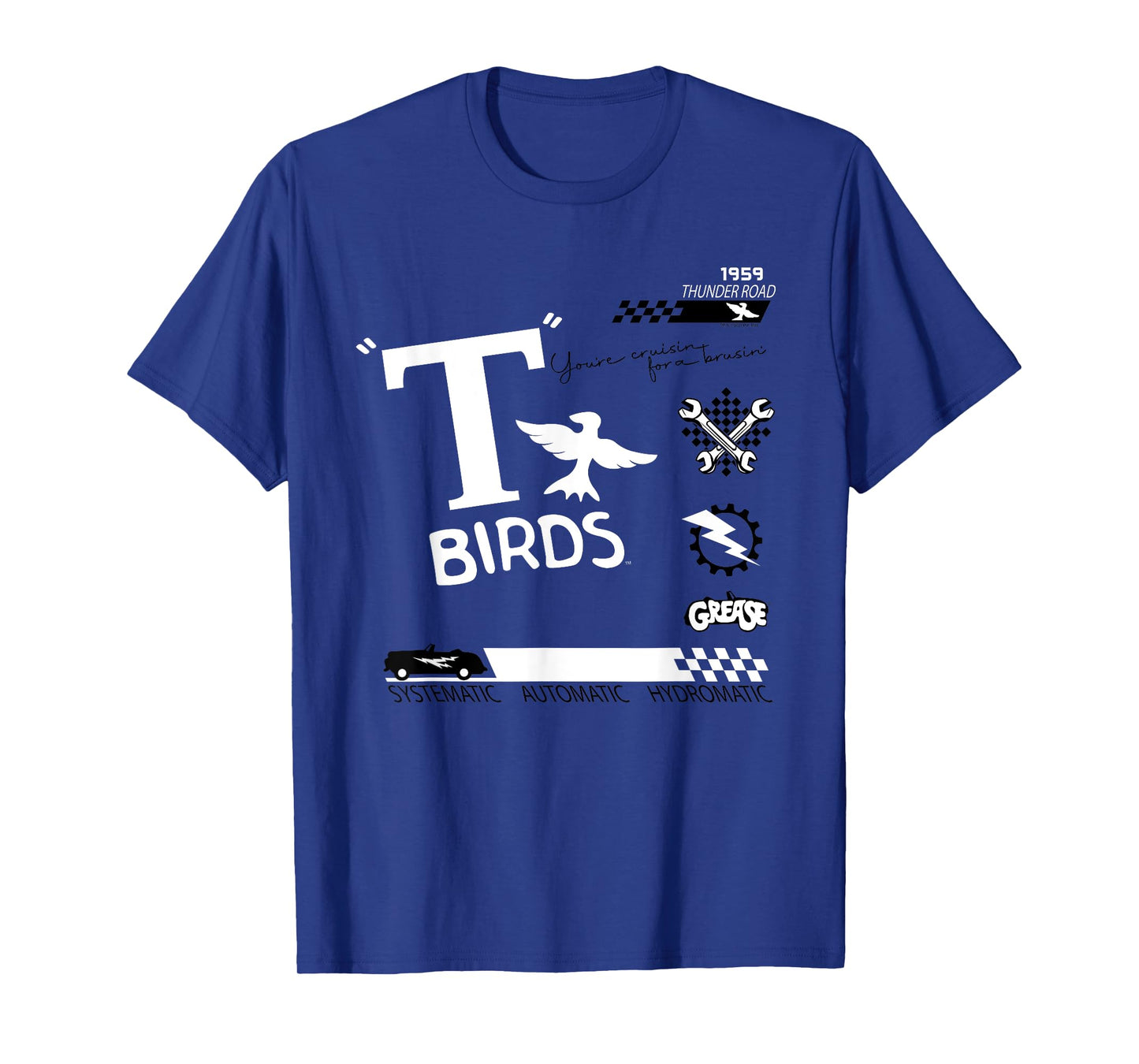 Grease 1959 Greased Lightning T Birds Movie T-Shirt