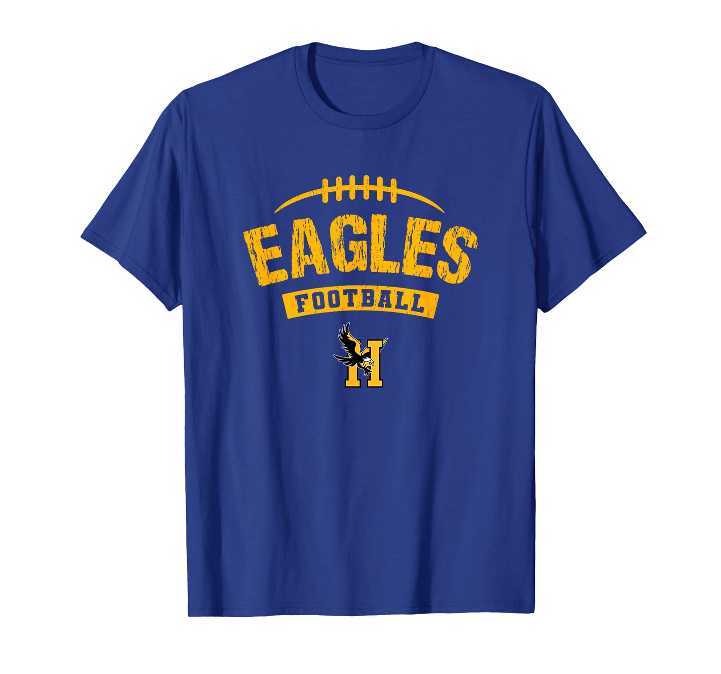 Hobbs Eagles Logo Football Distressed HS T-Shirt