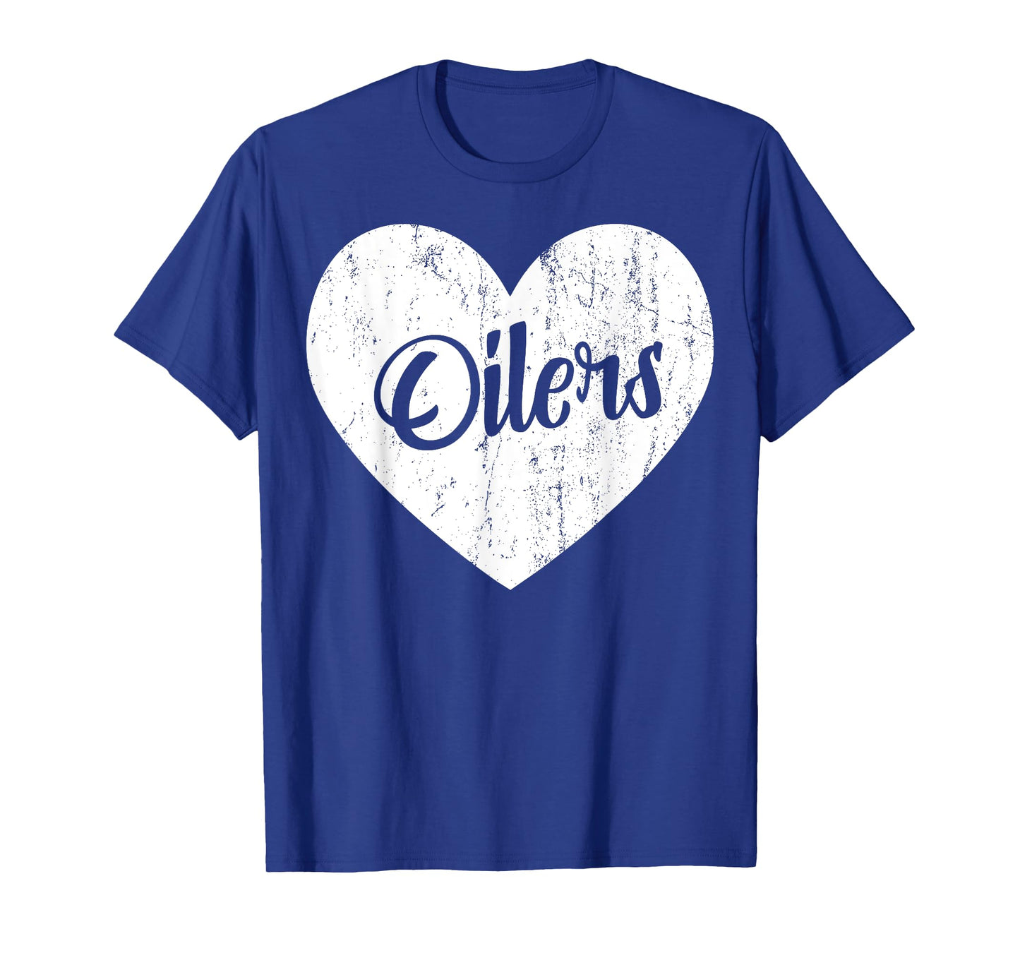Oilers School Sports Fan Team Spirit Mascot Heart Gift T-Shirt