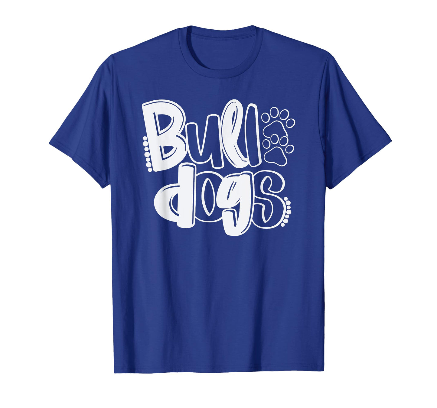 Funny Bulldog School Spirit Team Go Dawgs Back To School T-Shirt