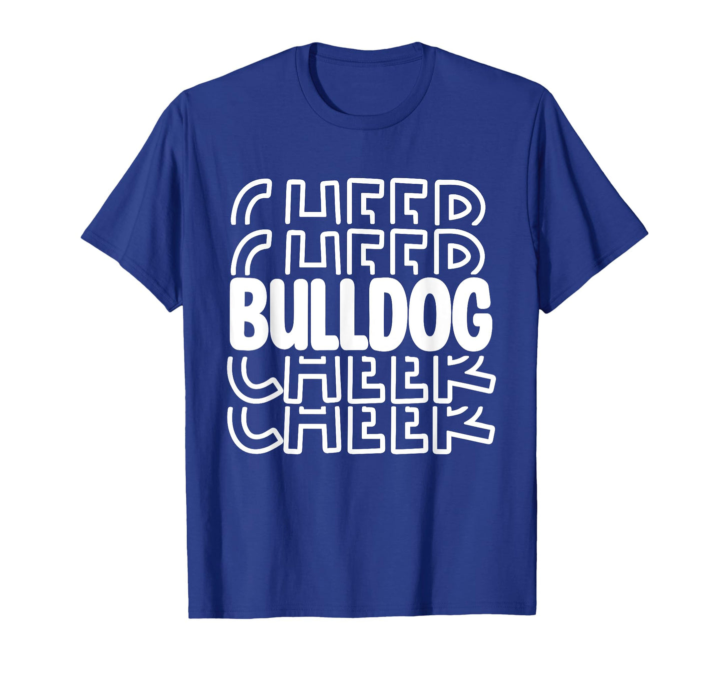 Bulldog Cheer High School Sports Team Mascot Football Cheer Men Women T-Shirt