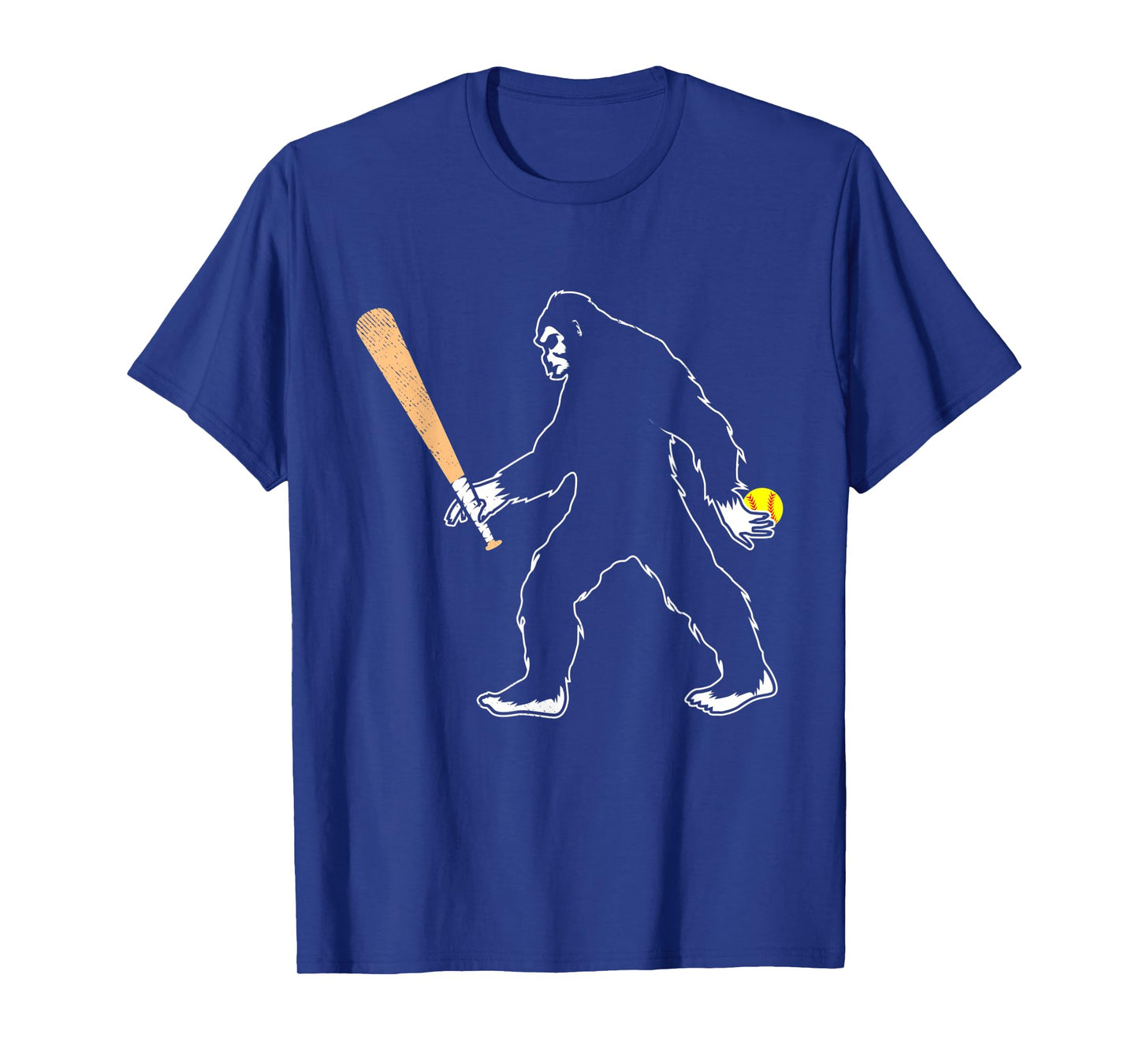 Softball funny bigfoot or sasquatch graphic theme T-Shirt
