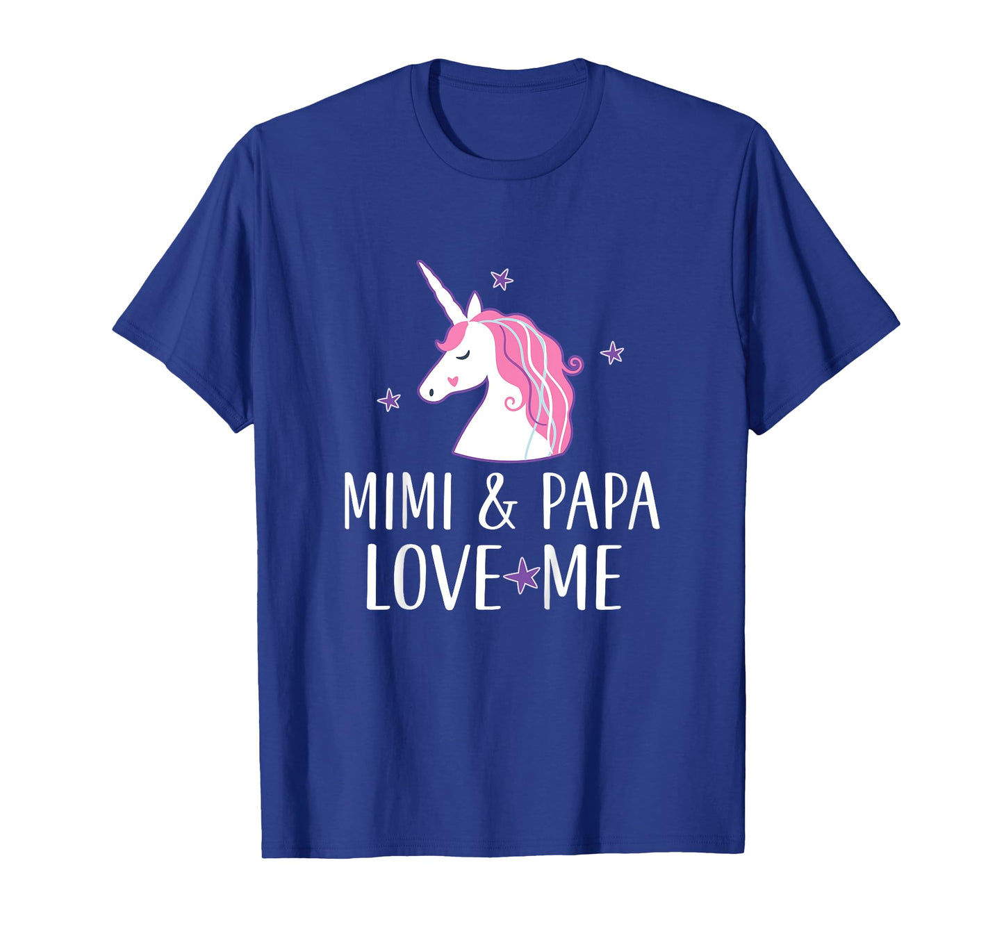 Kids Mimi and Papa Love Me Granddaughter Unicorn T-Shirt