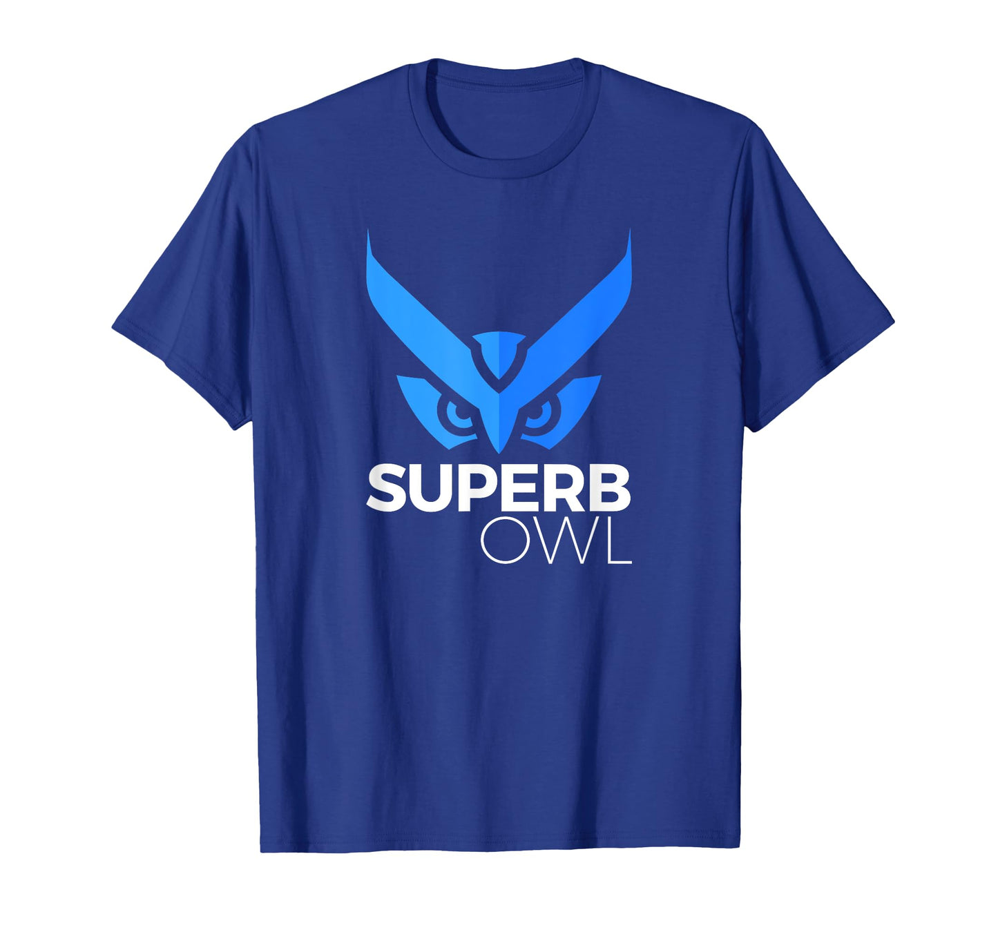 The Blue Superb Owl Logo Shirt - Owl Bird Shirt T-Shirt