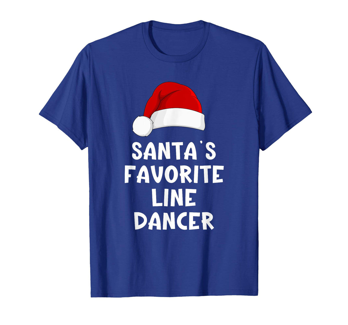 Christmas Santa's Favorite Line Dancer Funny Dancing Dance T-Shirt