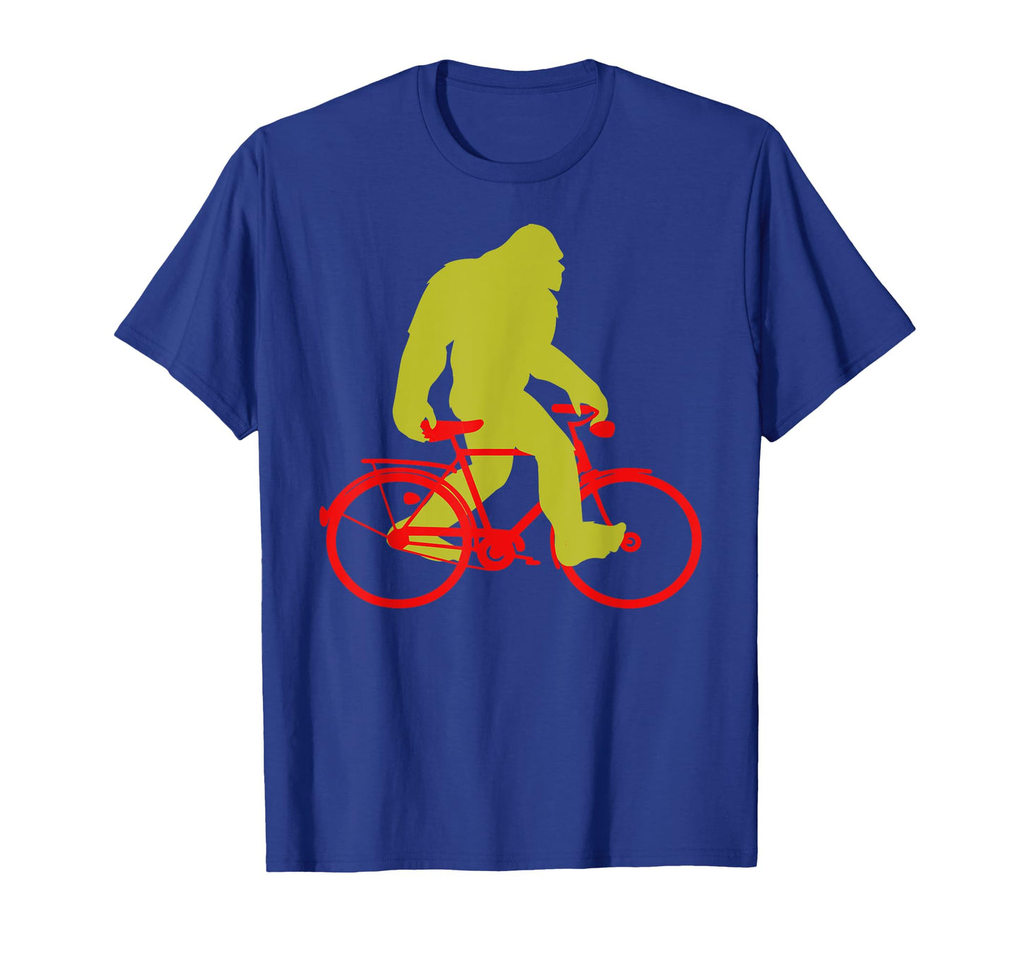 Bigfoot Riding Bicycle Shirt, Funny Cute Sasquatch Bike Gift T-Shirt